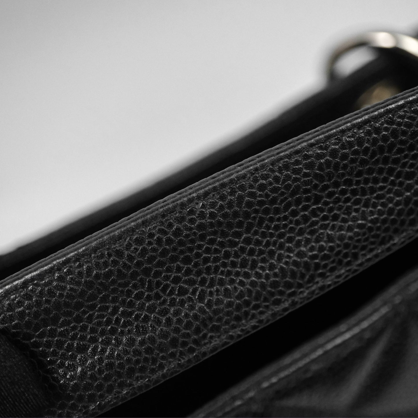 Chanel GST Black Caviar Silver Hardware