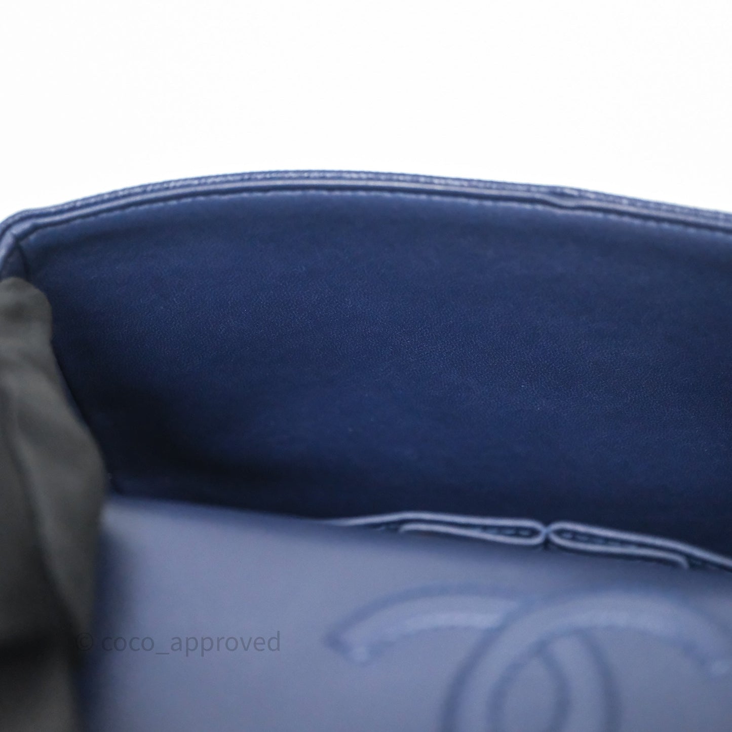 Chanel Small Classic Flap Quilted Navy Caviar Gold Hardware