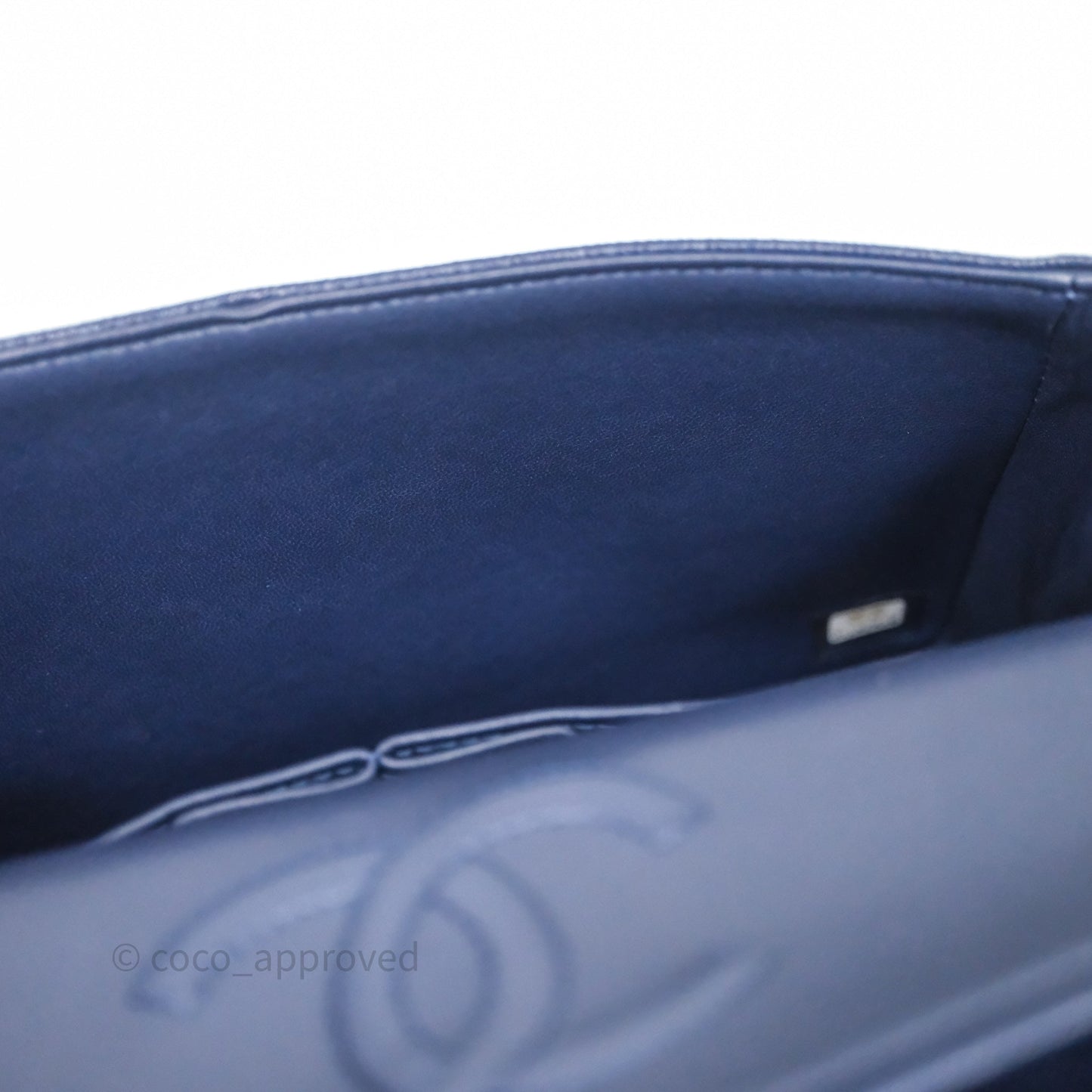 Chanel Small Classic Flap Quilted Navy Caviar Gold Hardware