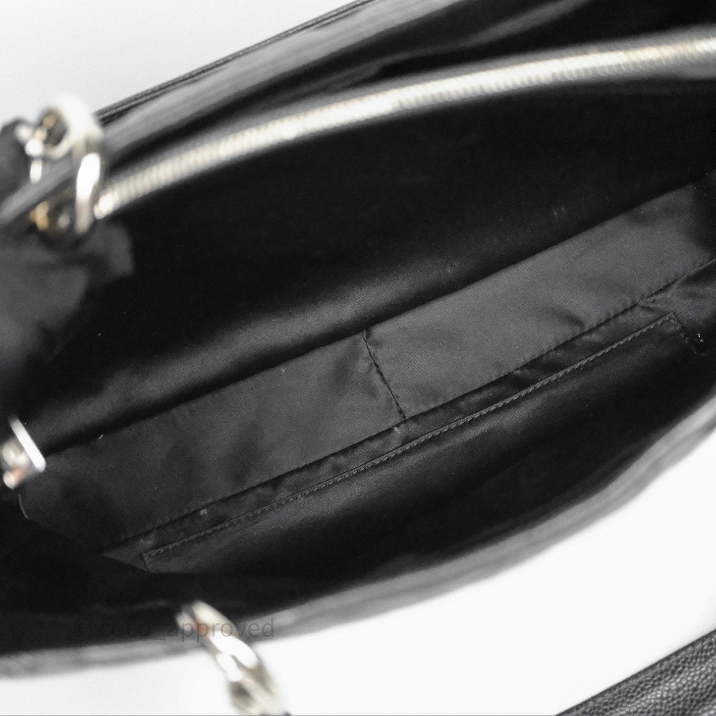 Chanel GST Black Caviar Silver Hardware