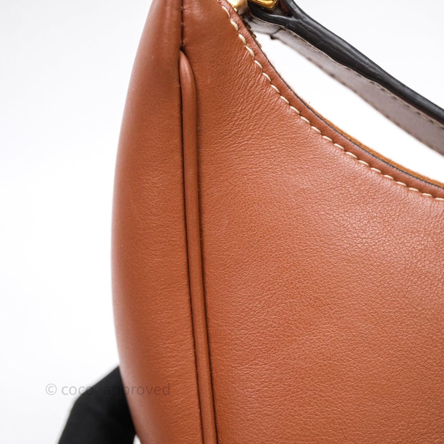 Celine Medium Ava Triomphe Logo Bag Tan Calfskin