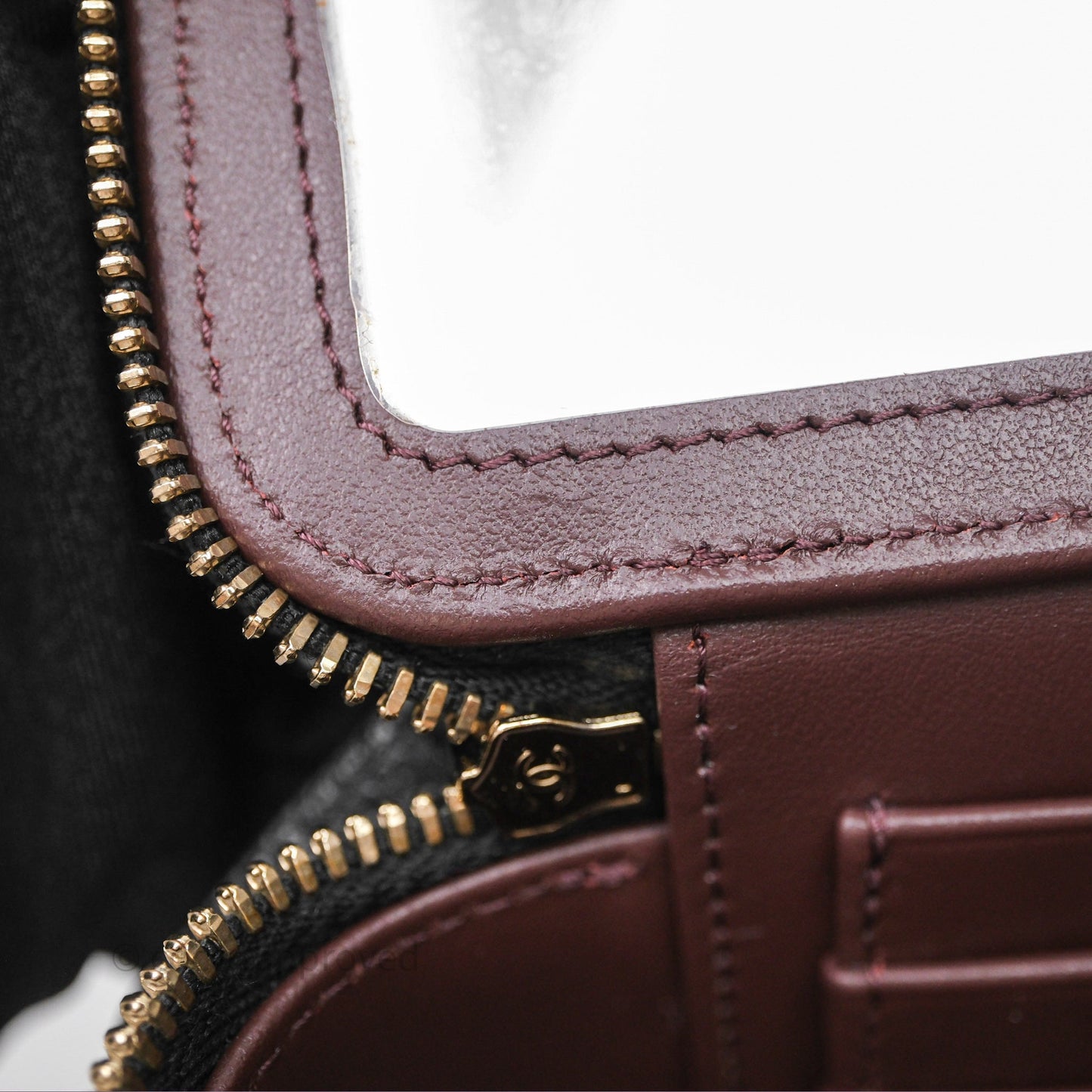Chanel Classic Vanity with Chain Black Caviar Gold Hardware