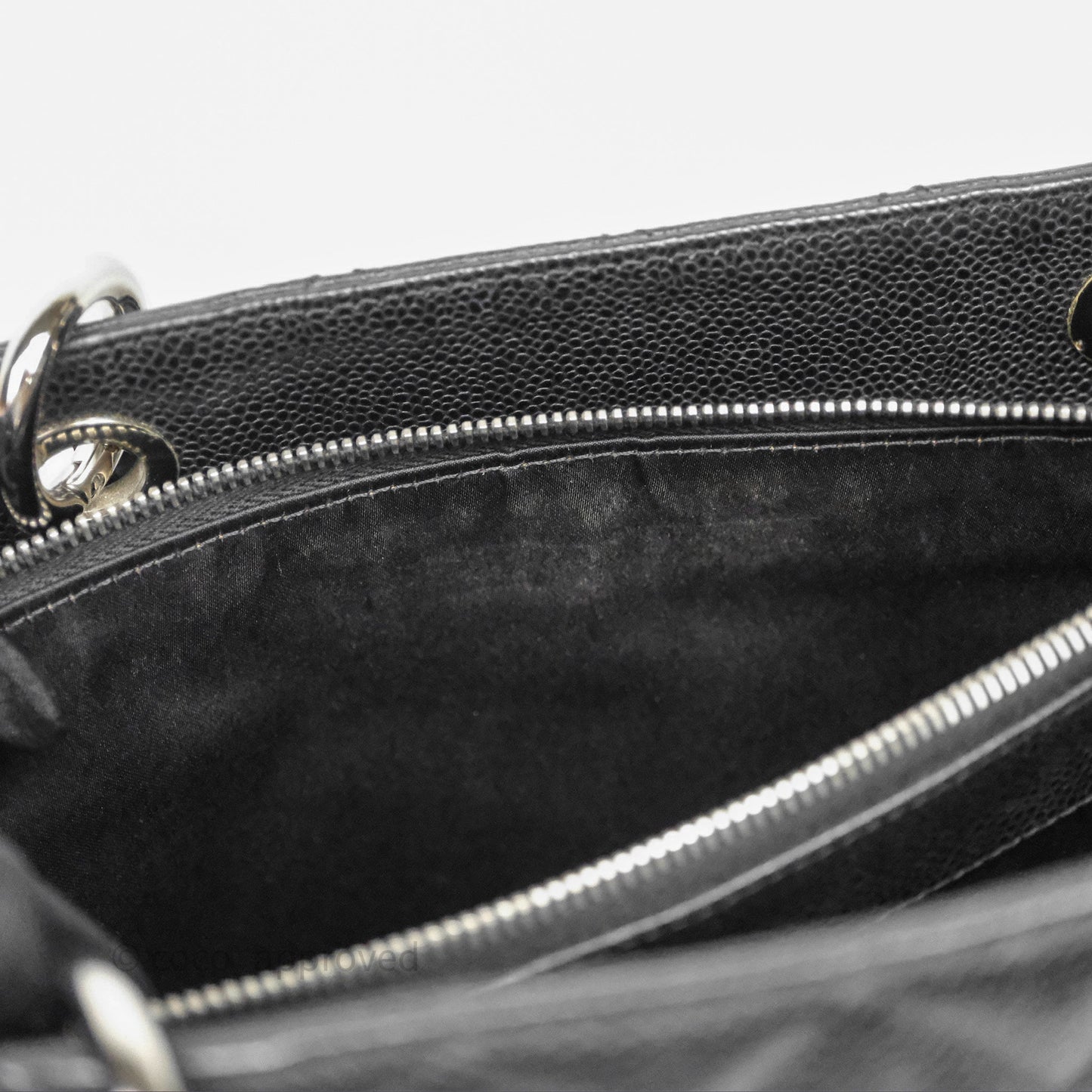 Chanel GST Black Caviar Silver Hardware