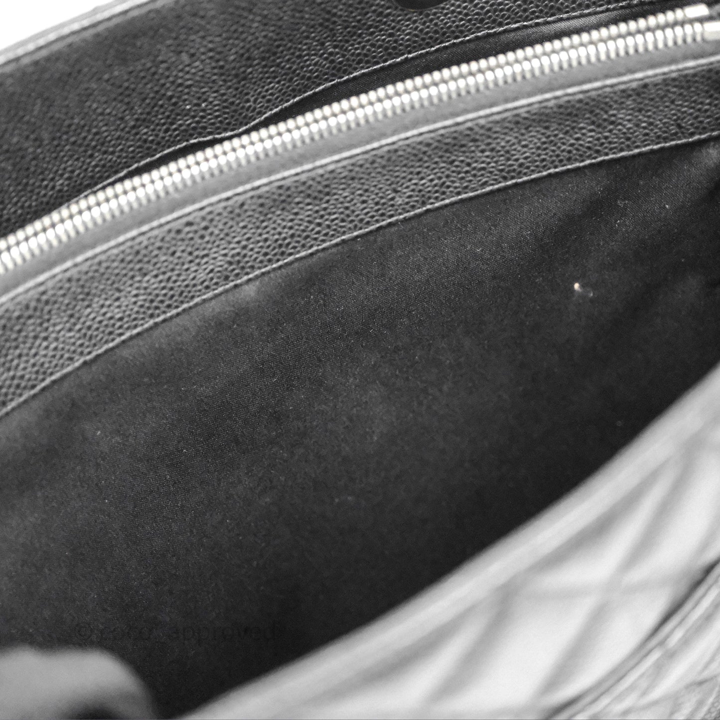 Chanel GST Black Caviar Silver Hardware