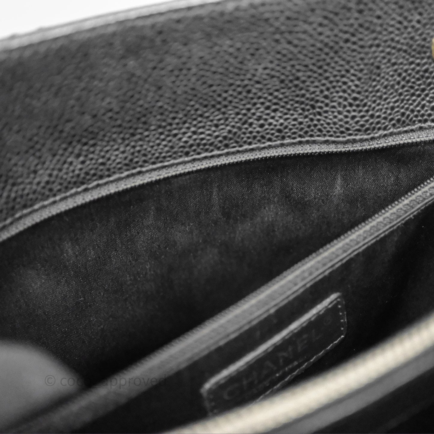 Chanel GST Black Caviar Silver Hardware