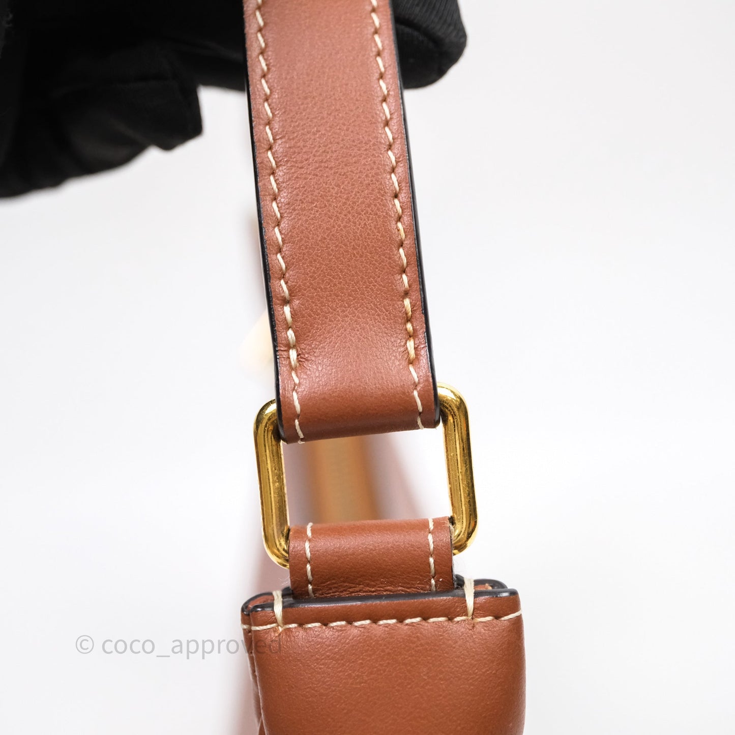 Celine Medium Ava Triomphe Logo Bag Tan Calfskin