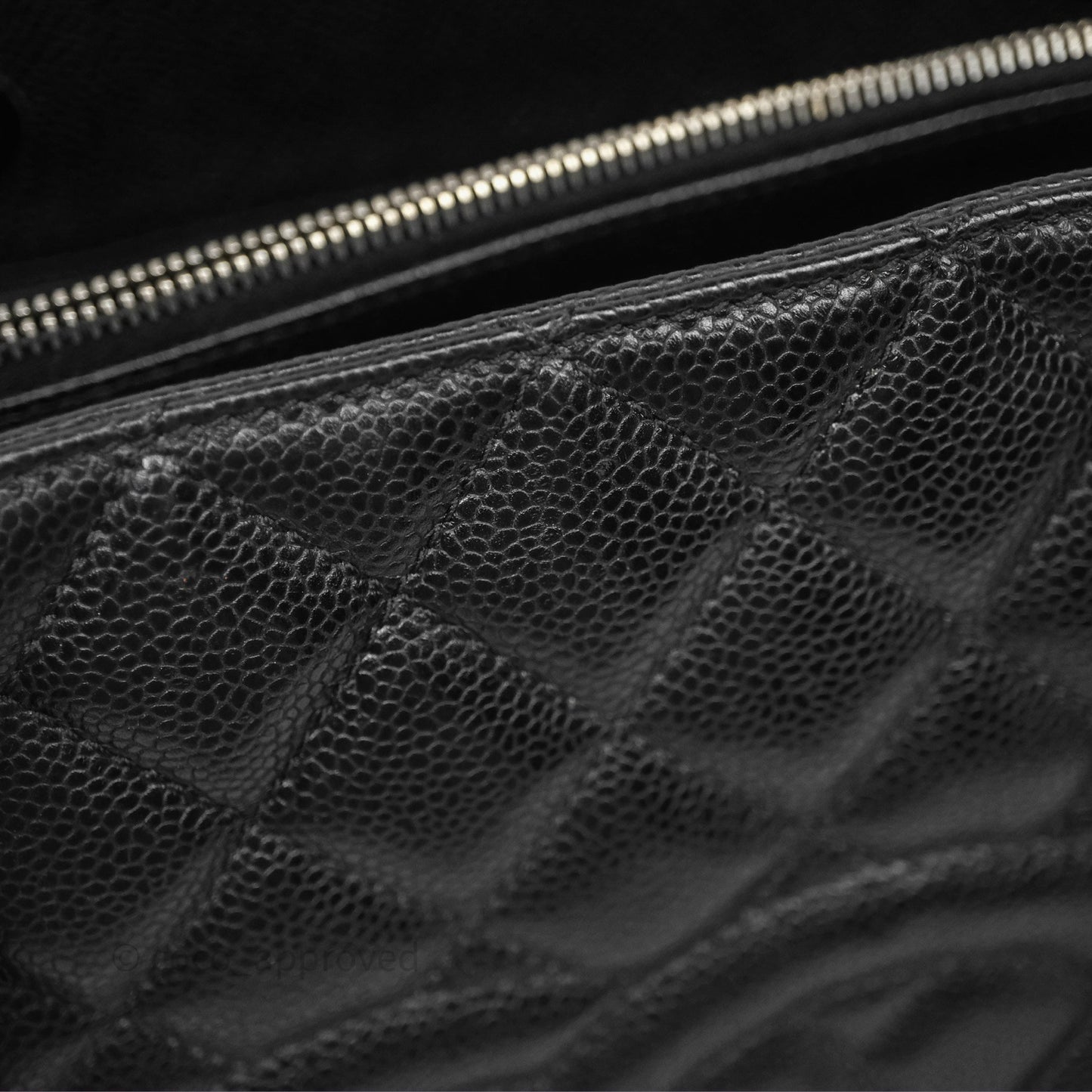 Chanel GST Black Caviar Silver Hardware