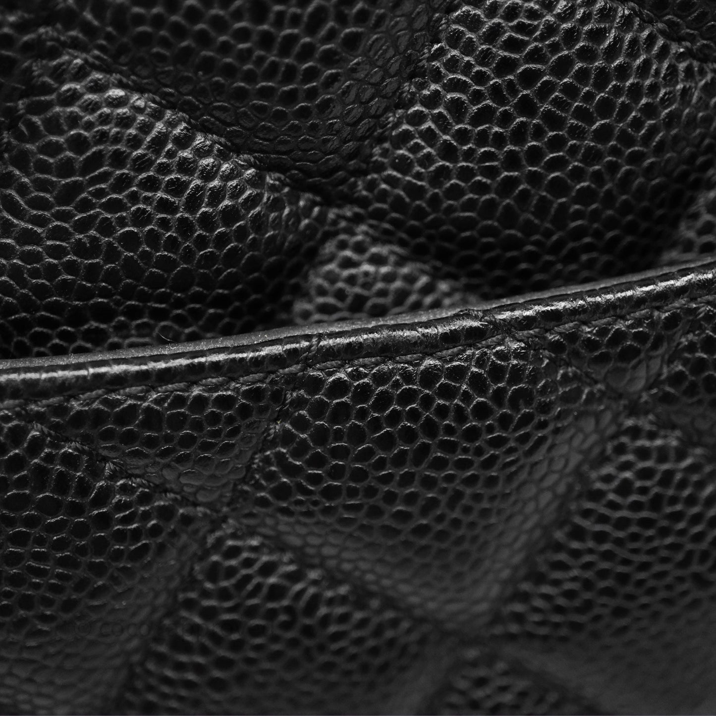 Chanel GST Black Caviar Silver Hardware