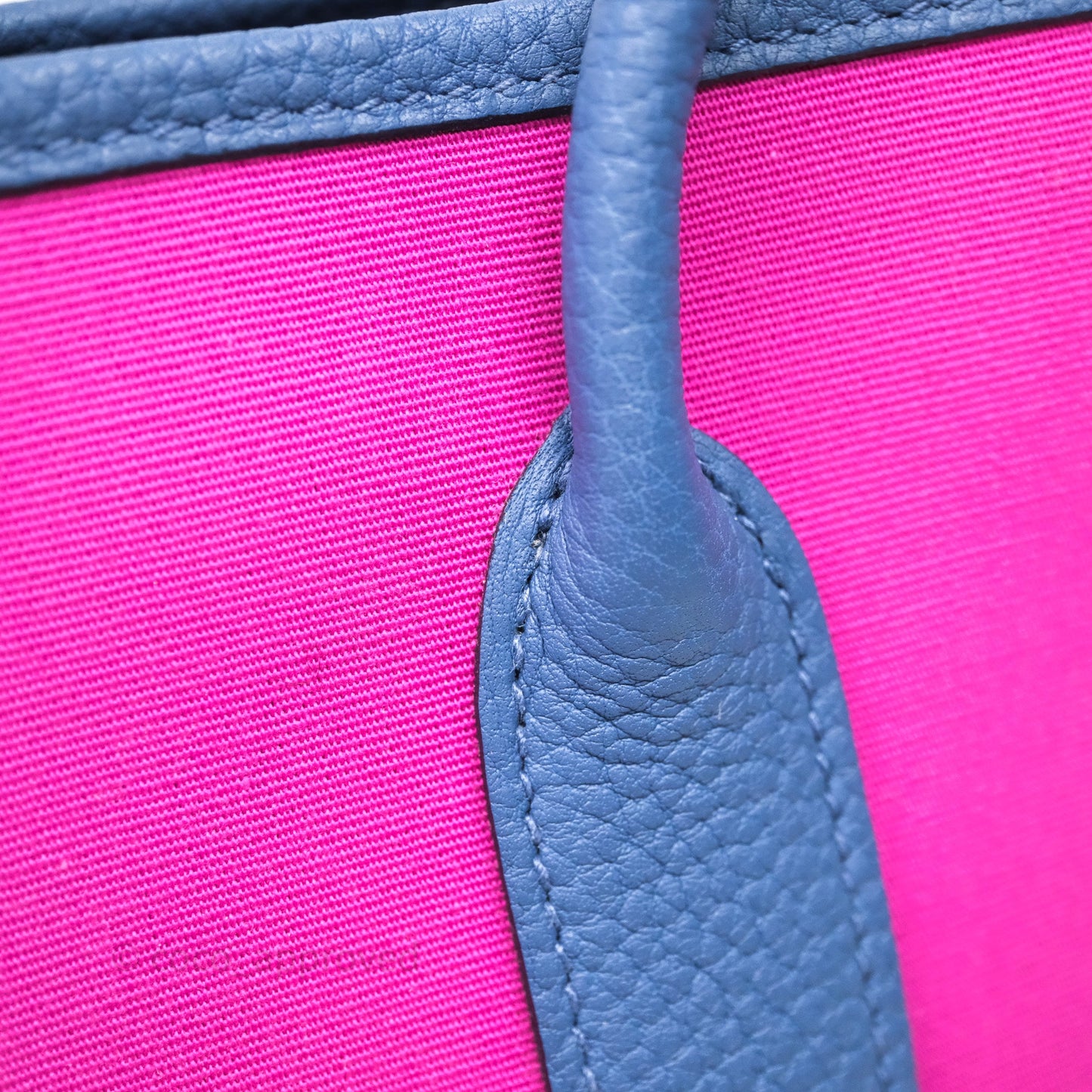 Hermès Garden Party 30 Canvas Magnolia 9I and Bleu Brighton 7E