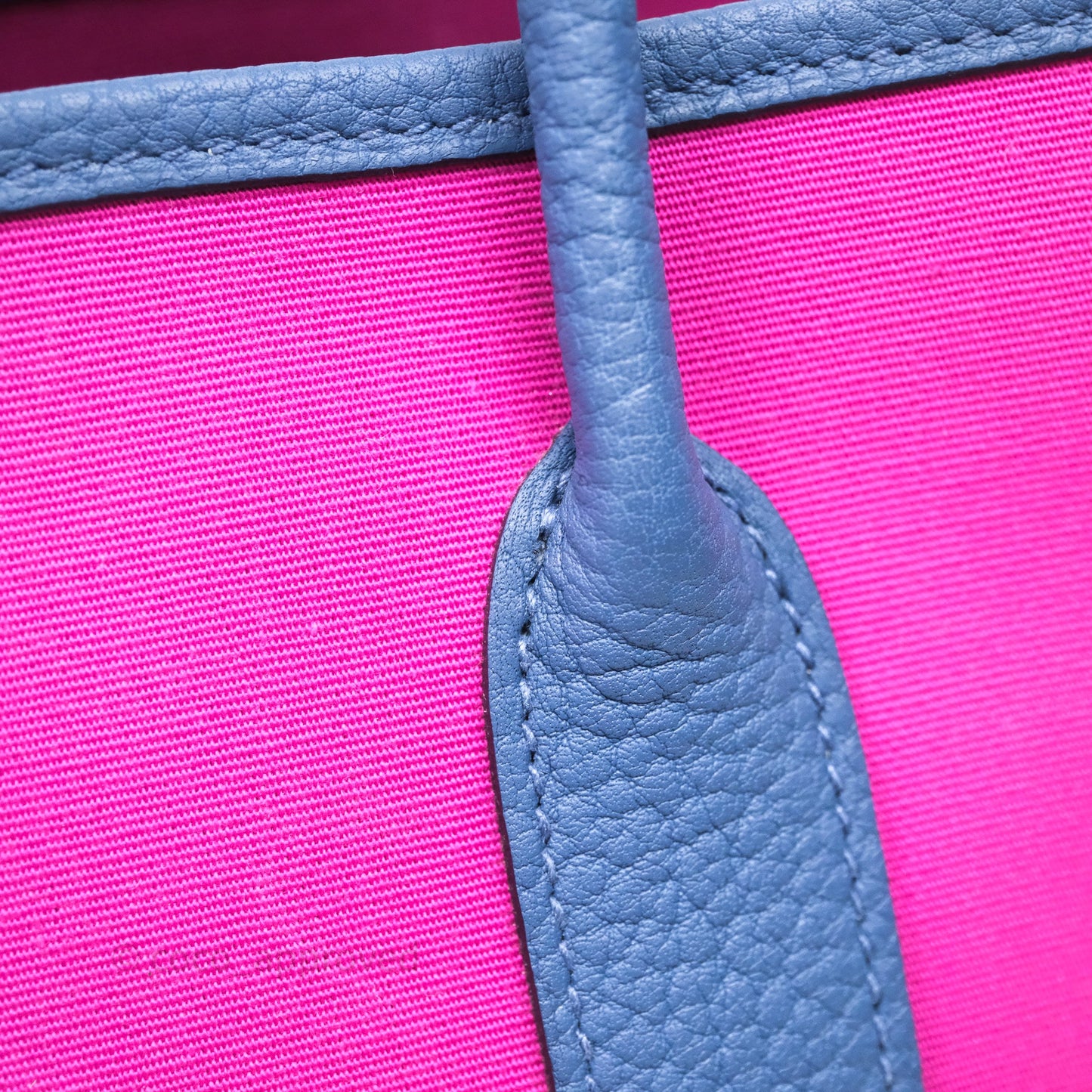 Hermès Garden Party 30 Canvas Magnolia 9I and Bleu Brighton 7E