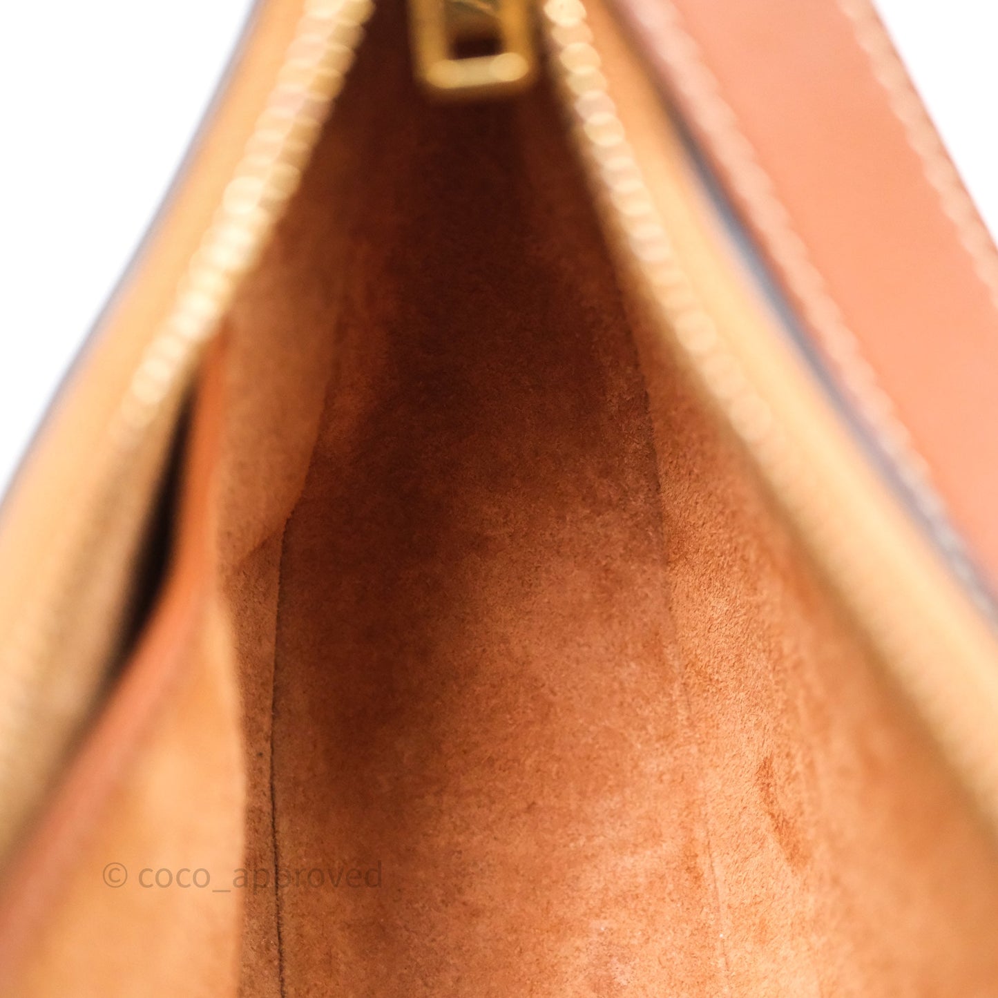 Celine Medium Ava Triomphe Logo Bag Tan Calfskin