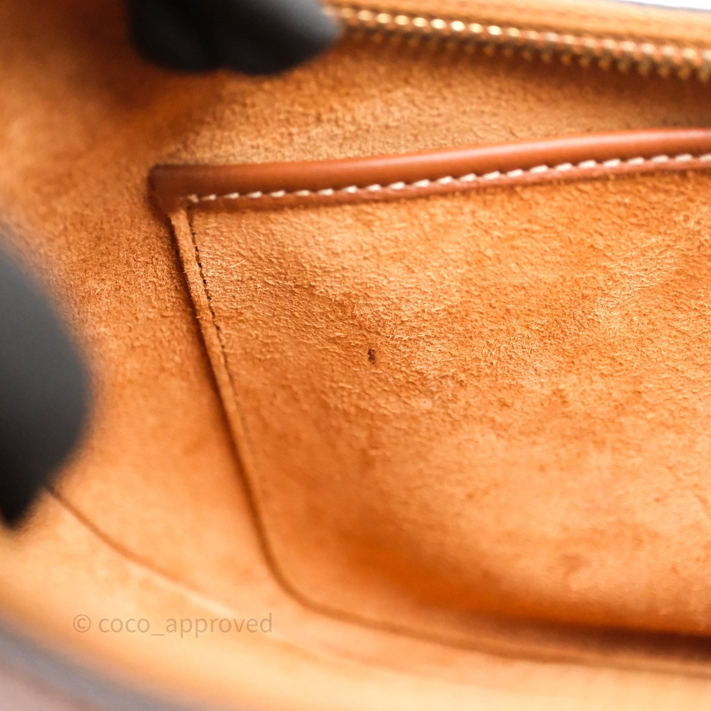 Celine Medium Ava Triomphe Logo Bag Tan Calfskin