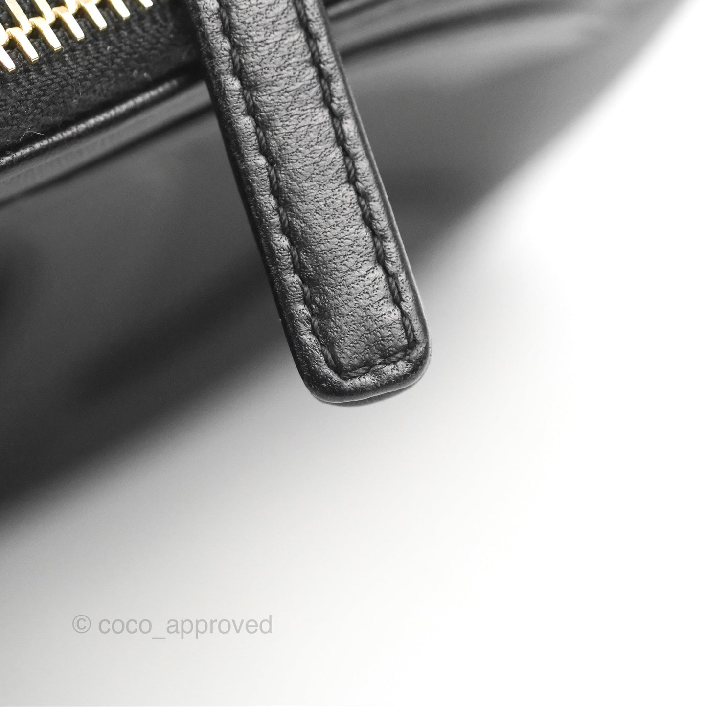 Chanel CC Mania Waist Belt Bag Black Lambskin Gold Hardware