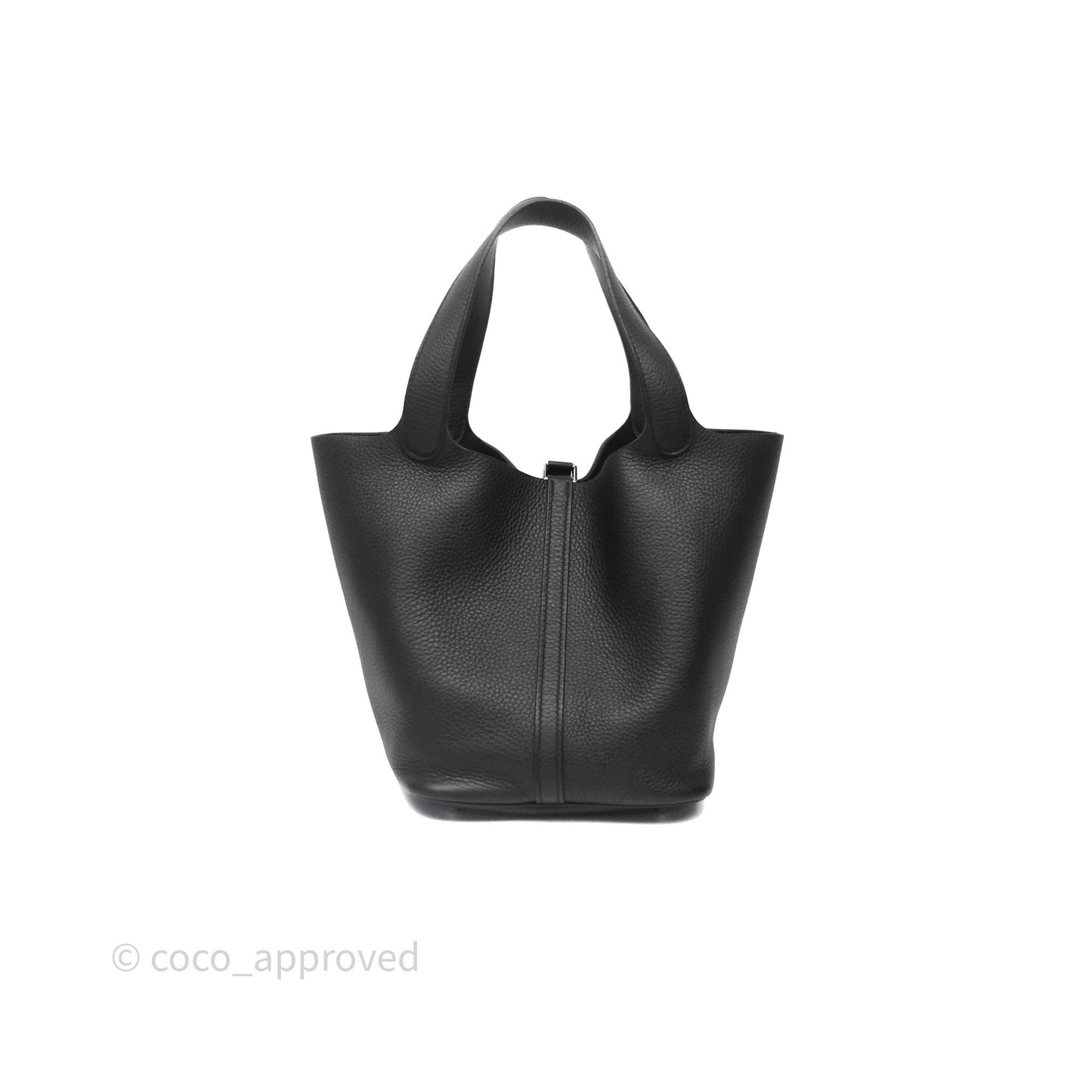 Hermès Picotin 22 Black Noir 89 Clemence Palladium Hardware