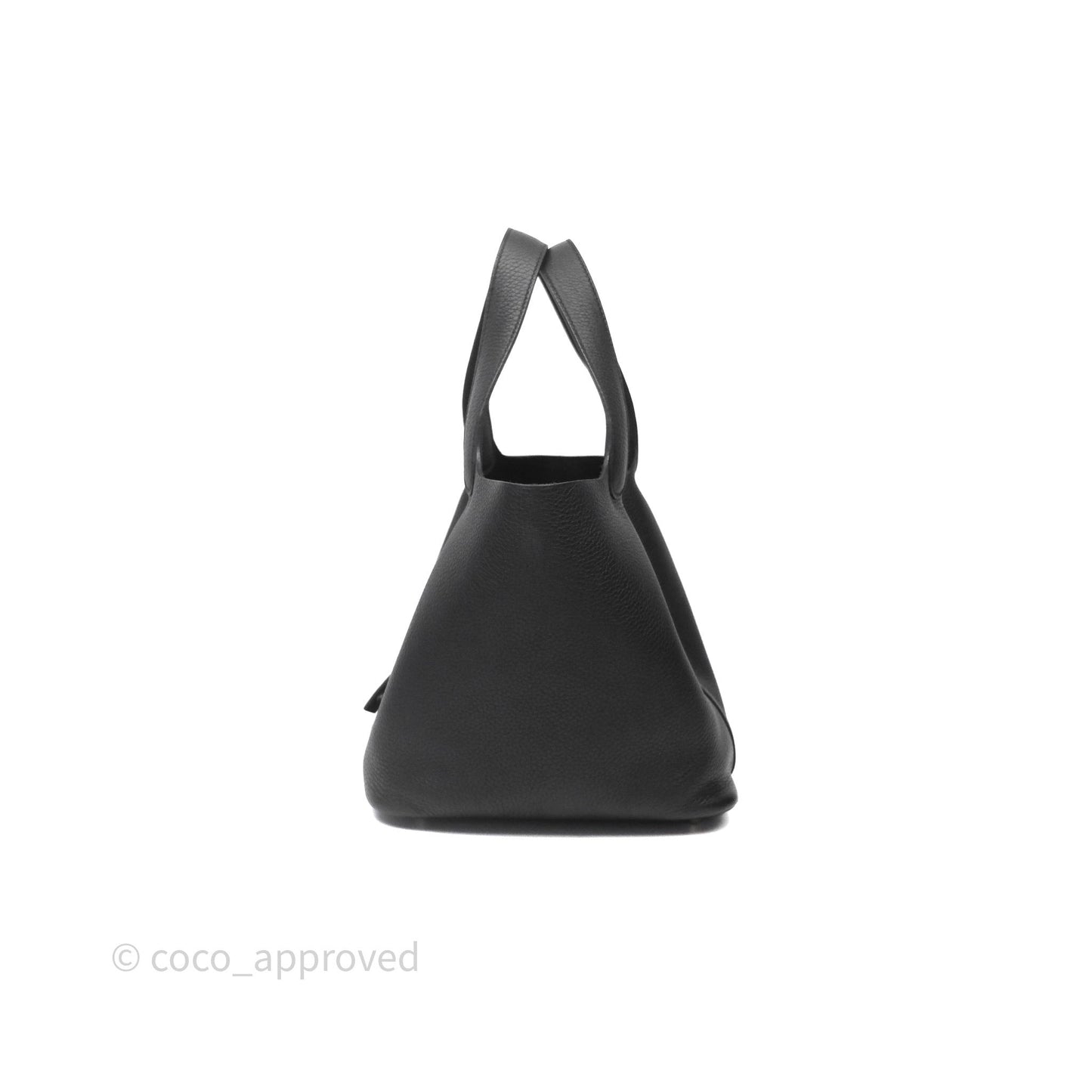 Hermès Picotin 22 Black Noir 89 Clemence Palladium Hardware