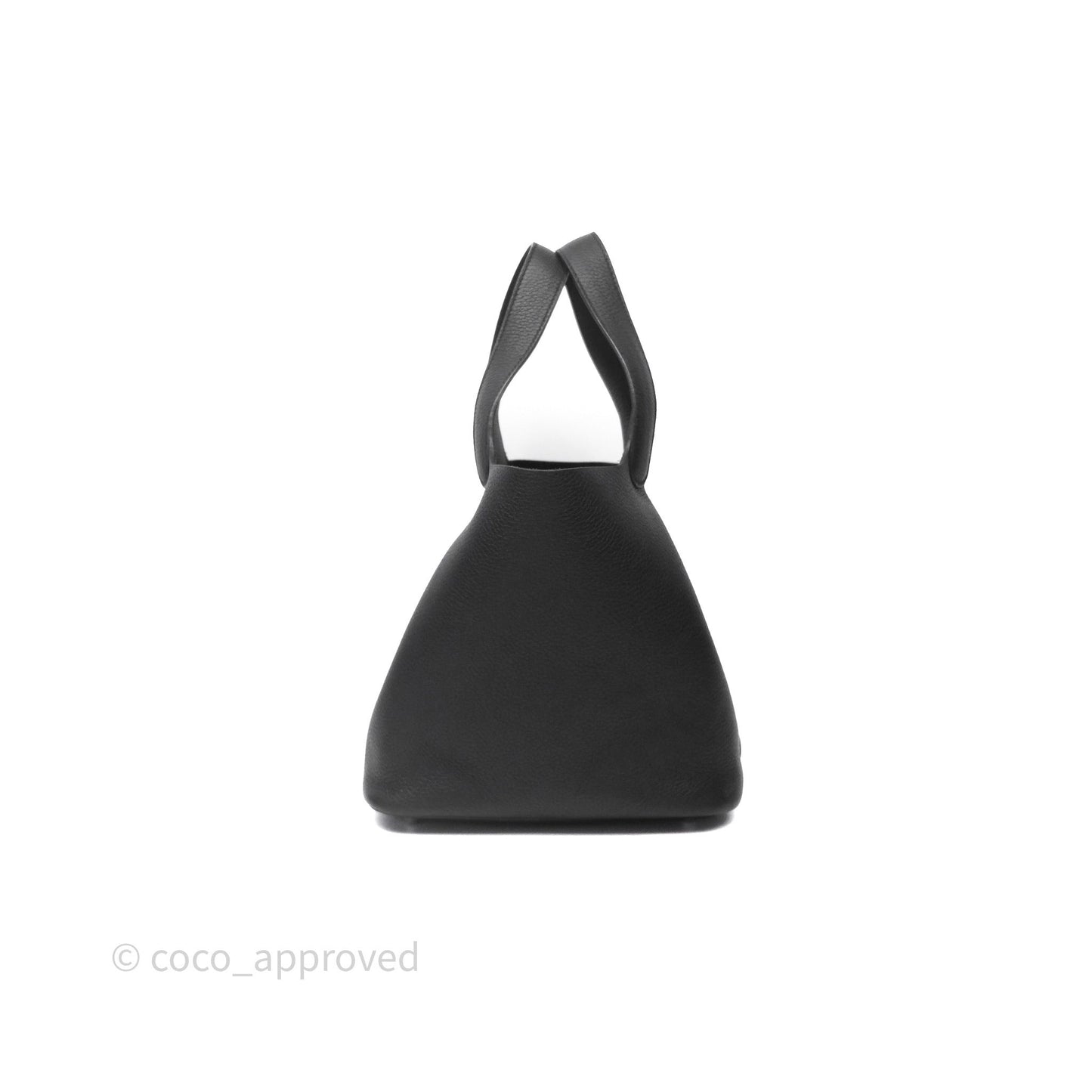 Hermès Picotin 22 Black Noir 89 Clemence Palladium Hardware