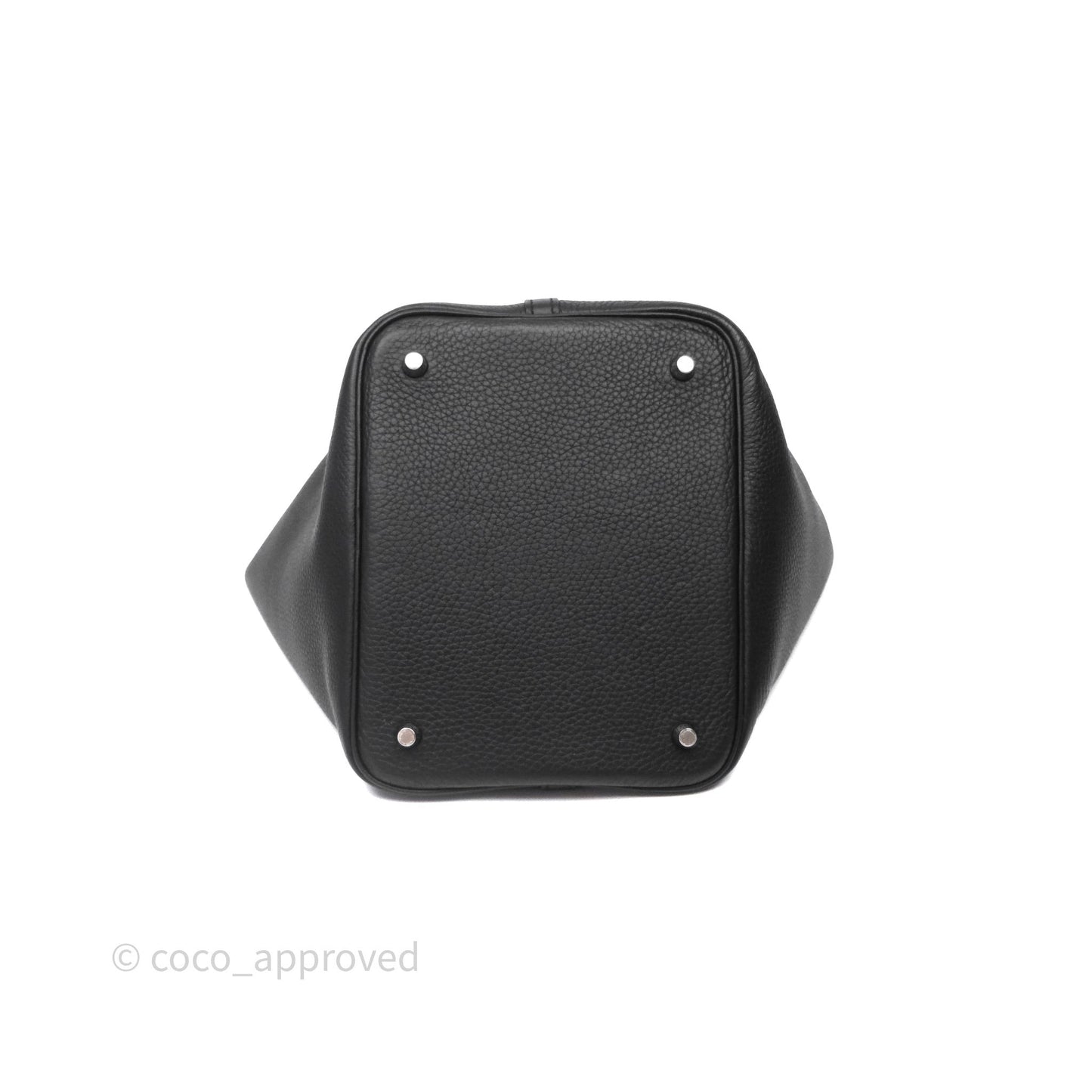 Hermès Picotin 22 Black Noir 89 Clemence Palladium Hardware
