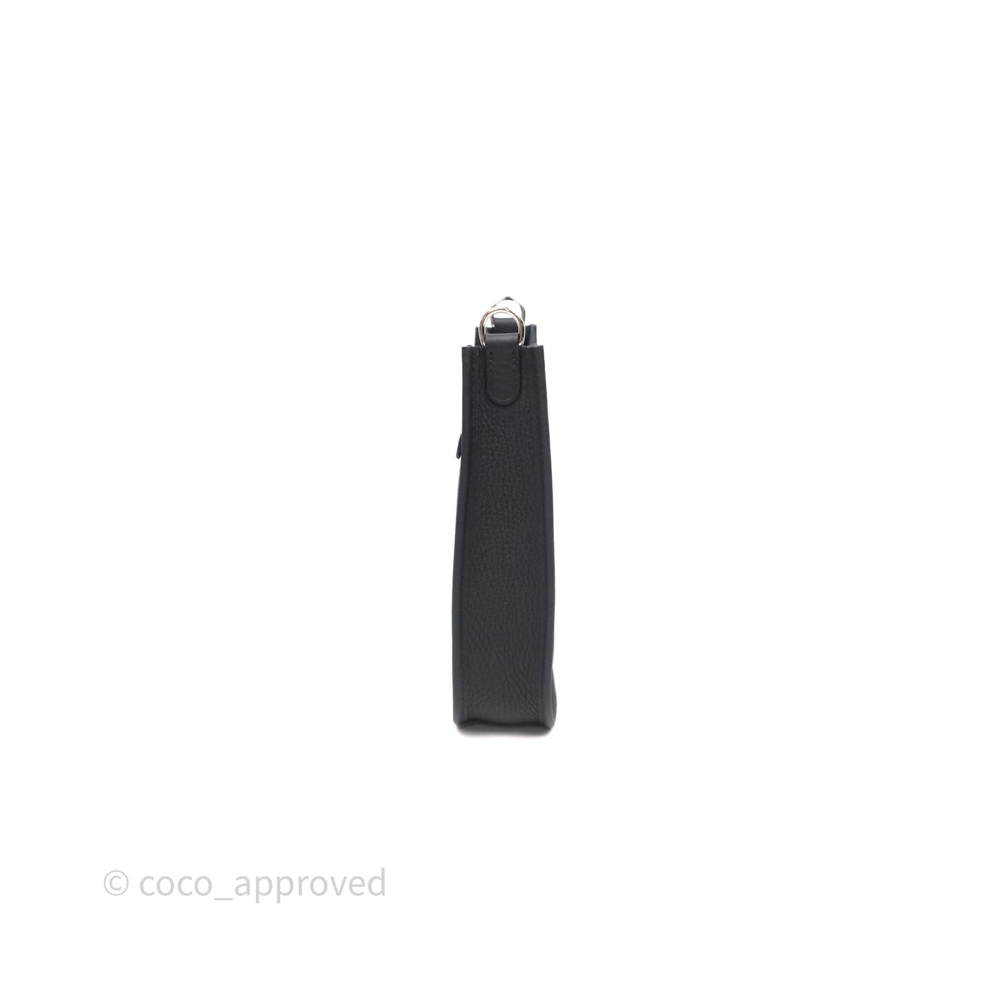 Hermès Mini Evelyne 16 Noir 89 Clemence Palladium Hardware