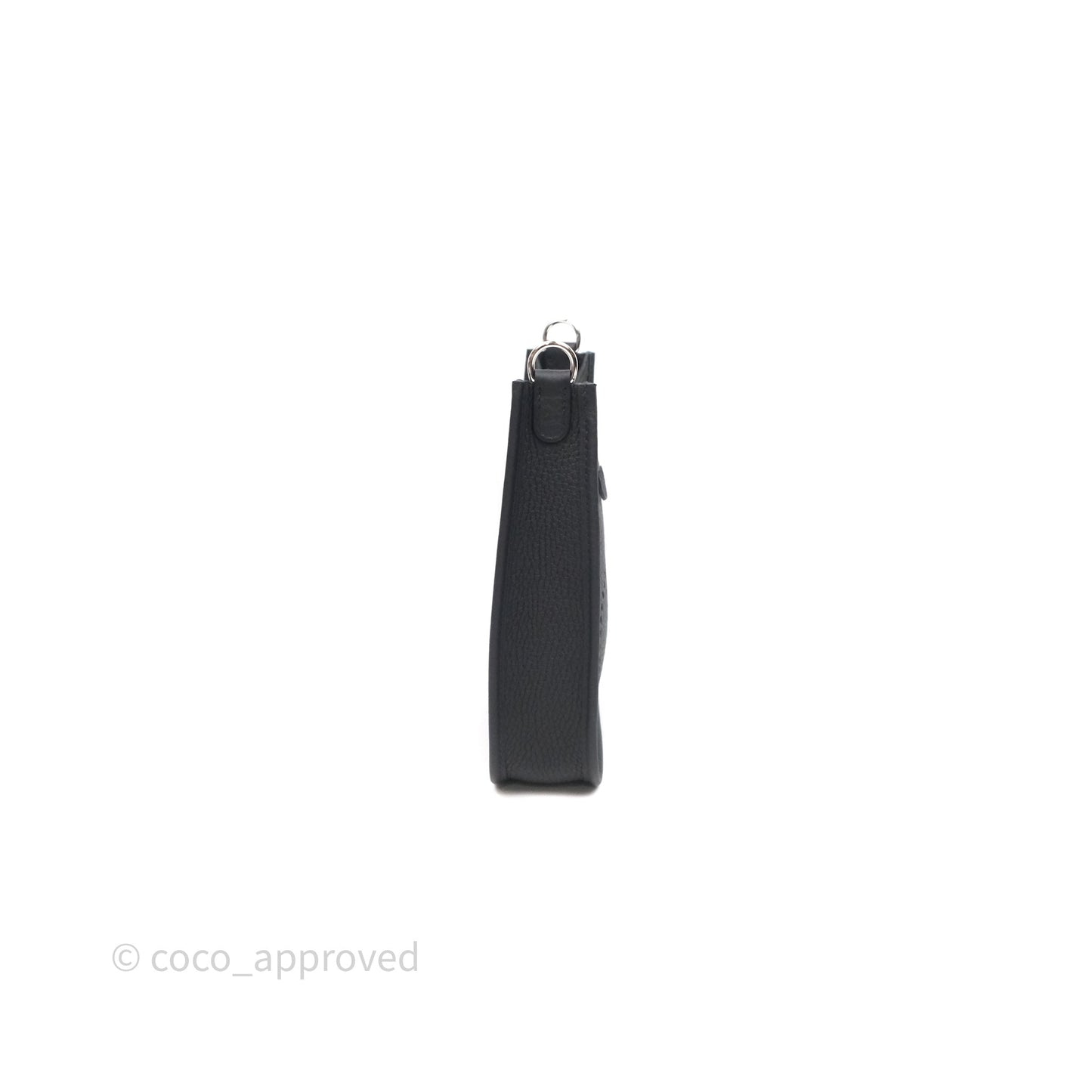 Hermès Mini Evelyne 16 Noir 89 Clemence Palladium Hardware