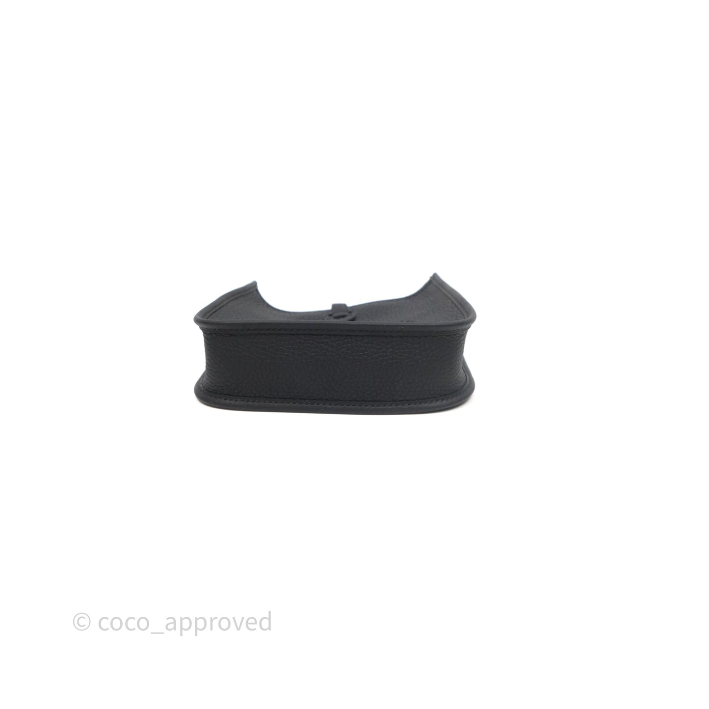 Hermès Mini Evelyne 16 Noir 89 Clemence Palladium Hardware