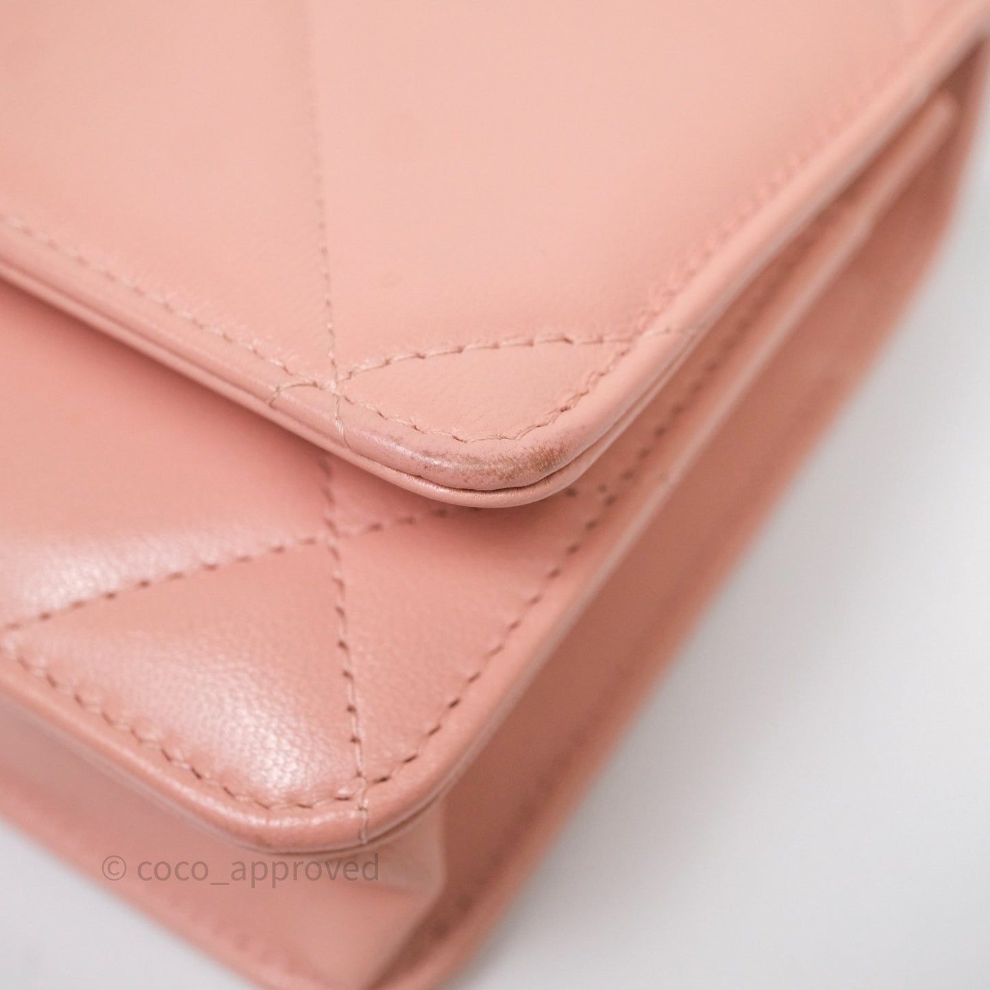 Chanel 19 Wallet on Chain WOC Light Pink Mixed Hardware