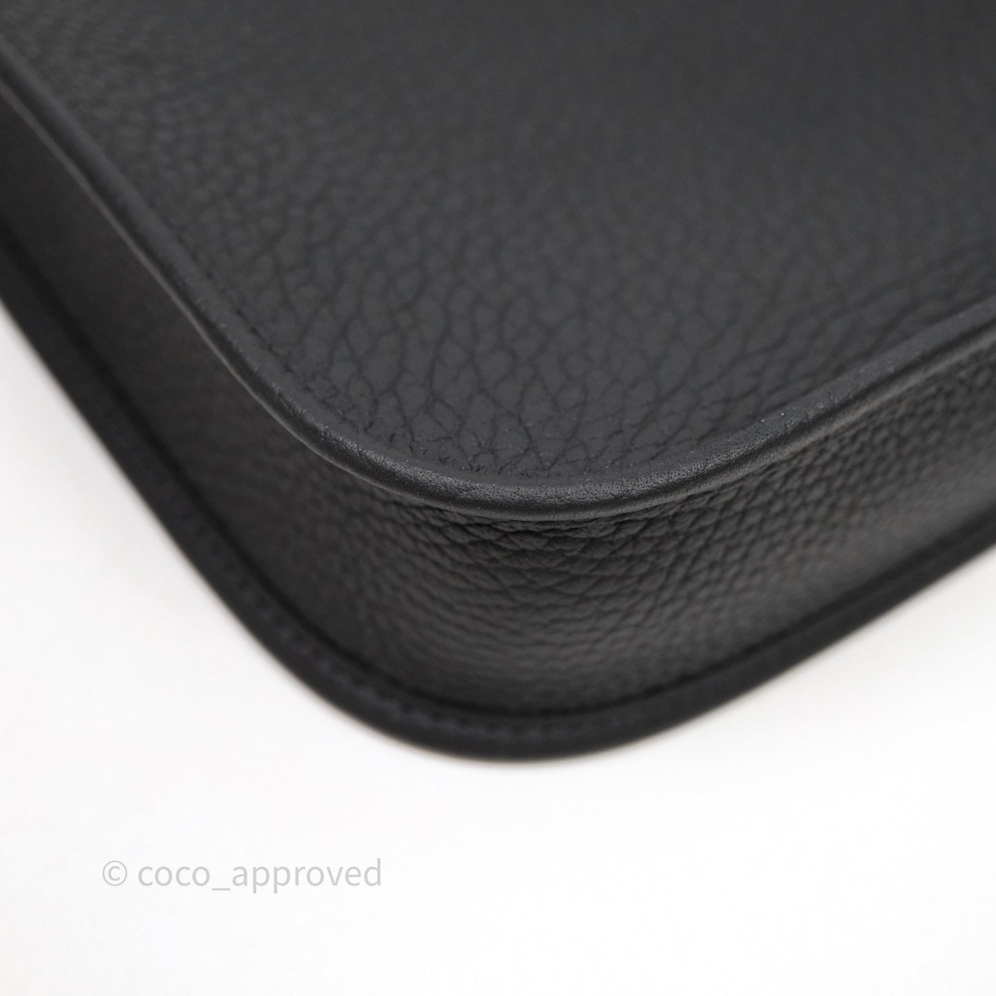 Hermès Mini Evelyne 16 Noir 89 Clemence Palladium Hardware