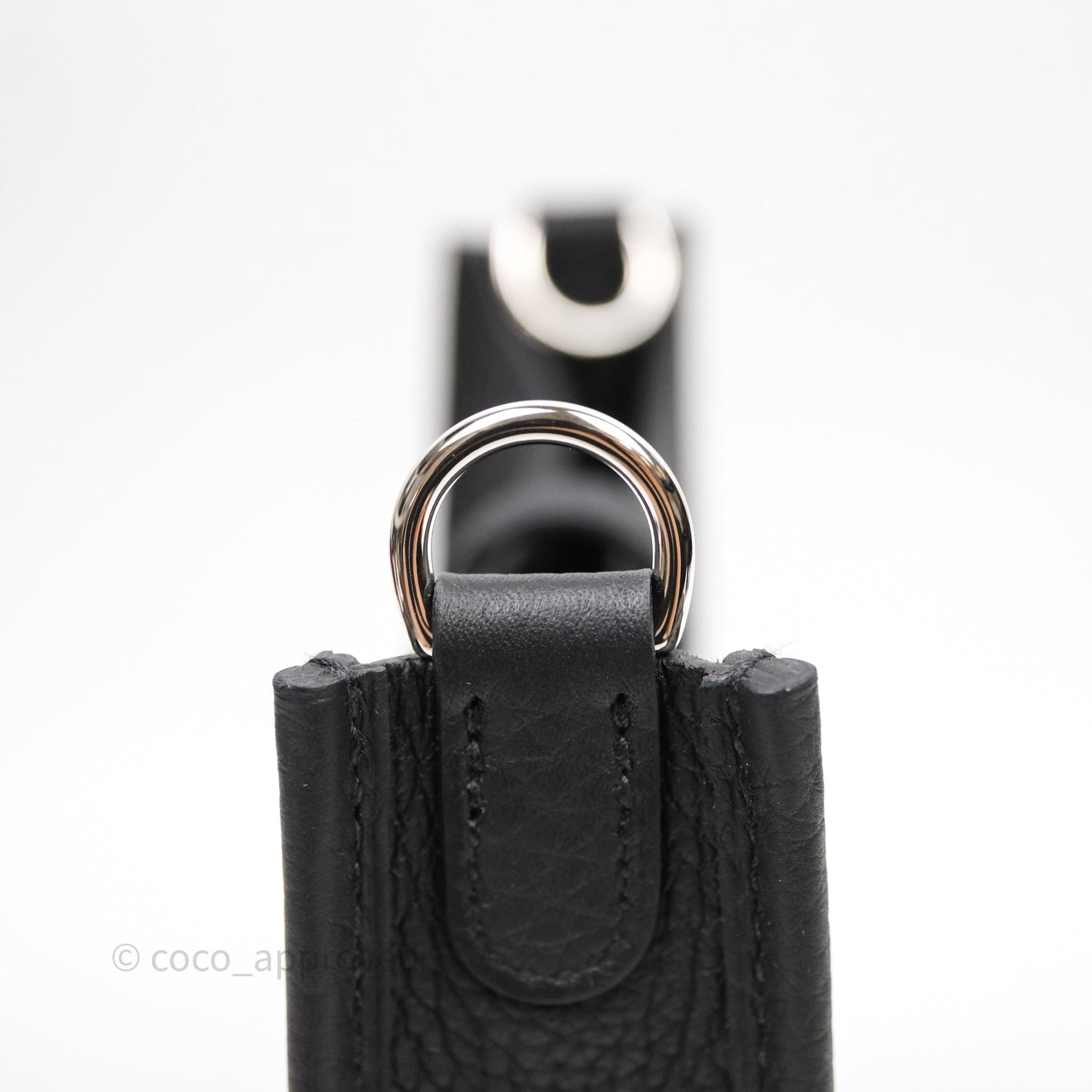 Hermès Mini Evelyne 16 Noir 89 Clemence Palladium Hardware