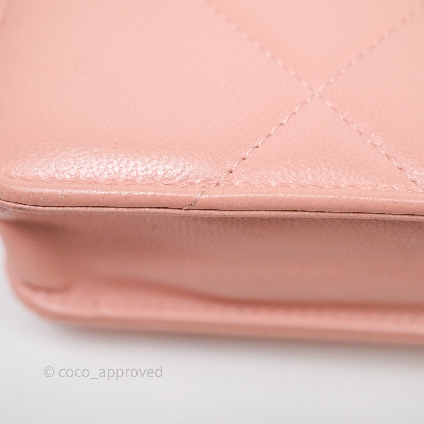 Chanel 19 Wallet on Chain WOC Light Pink Mixed Hardware