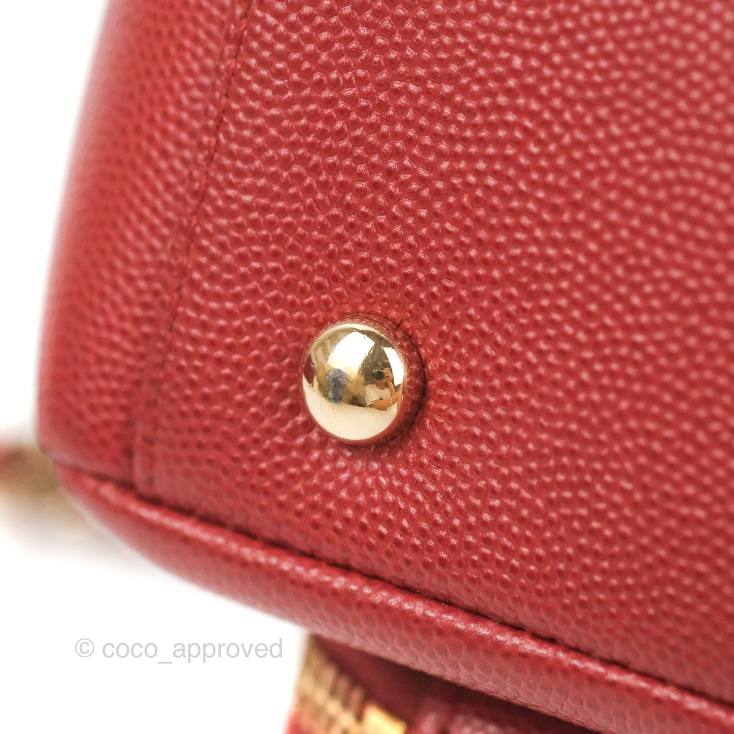 Chanel Quilted Small Business Affinity Flap Red Caviar Gold Hardware