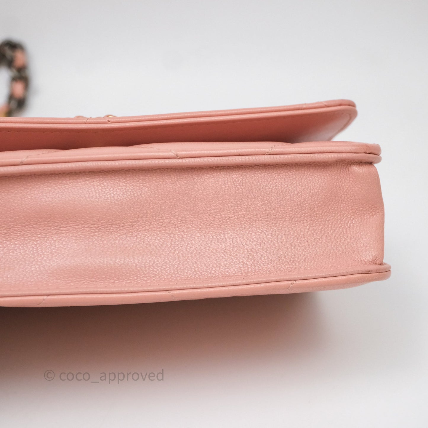 Chanel 19 Wallet on Chain WOC Light Pink Mixed Hardware