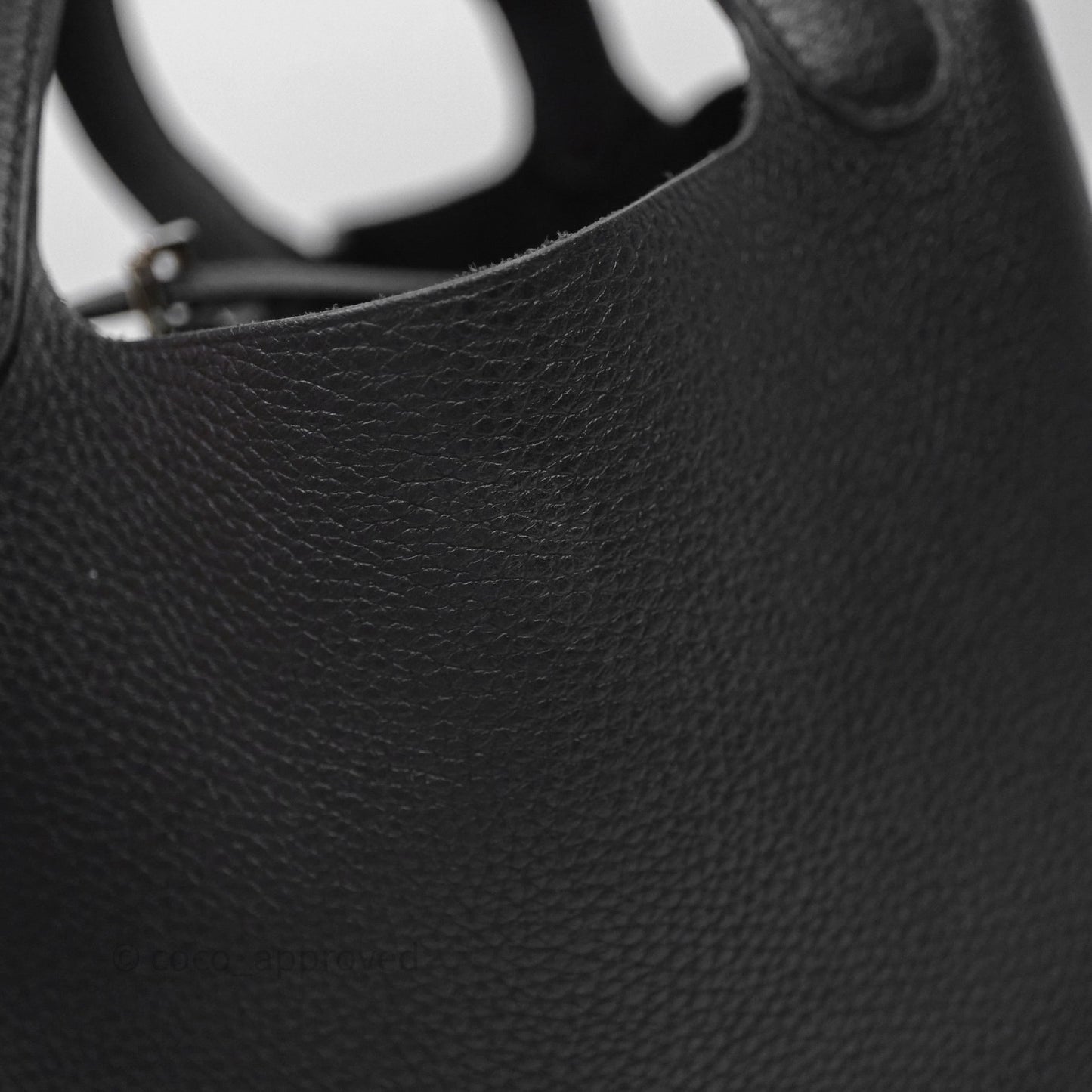 Hermès Picotin 22 Black Noir 89 Clemence Palladium Hardware
