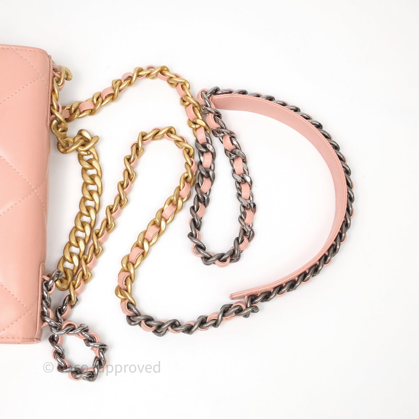 Chanel 19 Wallet on Chain WOC Light Pink Mixed Hardware