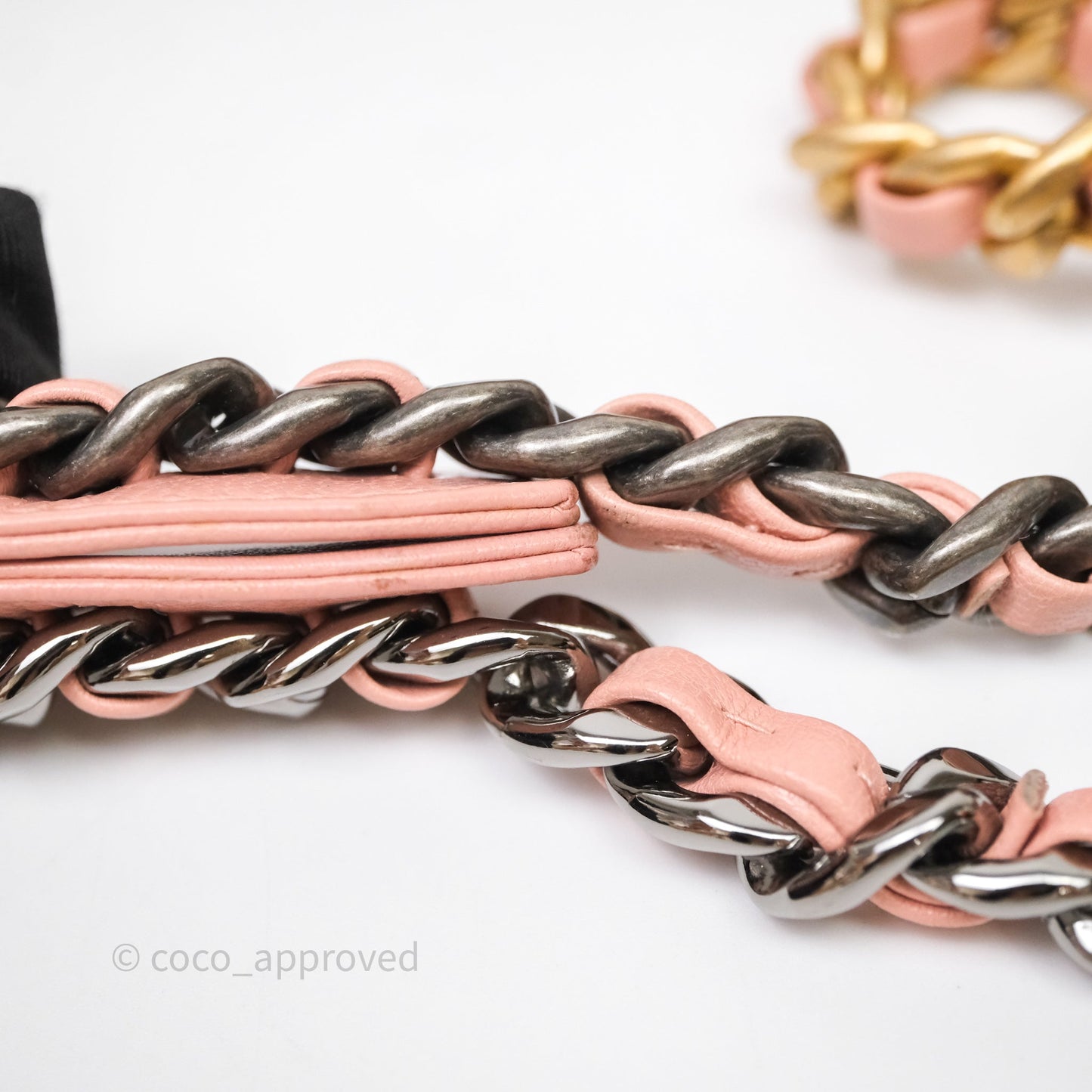 Chanel 19 Wallet on Chain WOC Light Pink Mixed Hardware