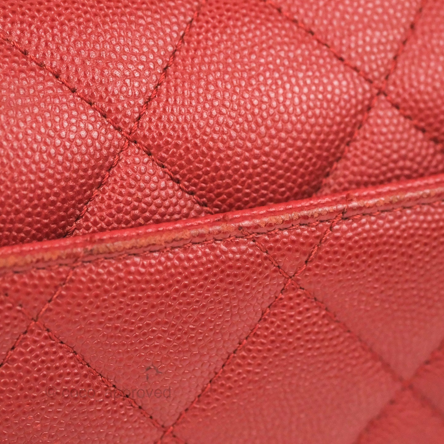 Chanel Quilted Small Business Affinity Flap Red Caviar Gold Hardware