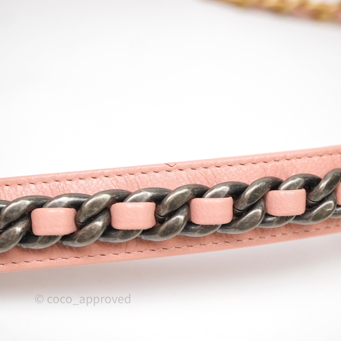 Chanel 19 Wallet on Chain WOC Light Pink Mixed Hardware