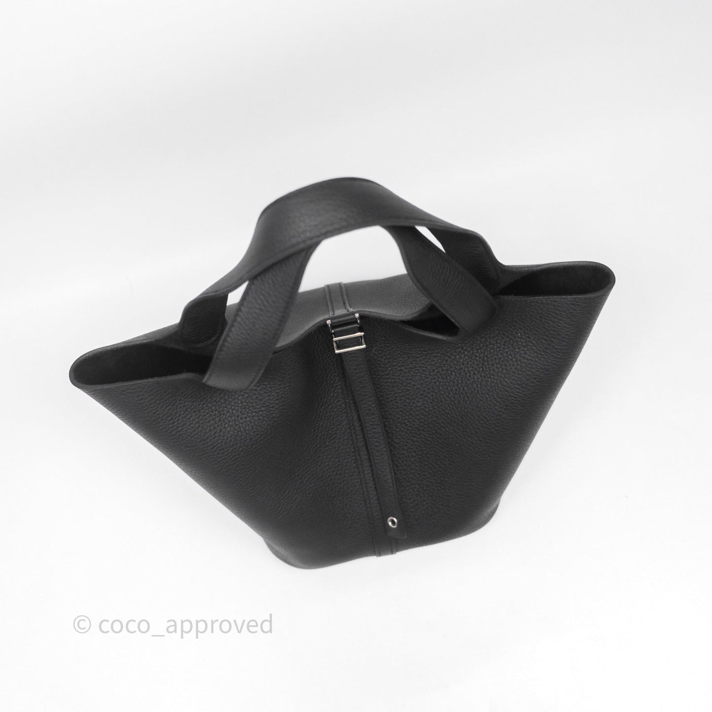 Hermès Picotin 22 Black Noir 89 Clemence Palladium Hardware
