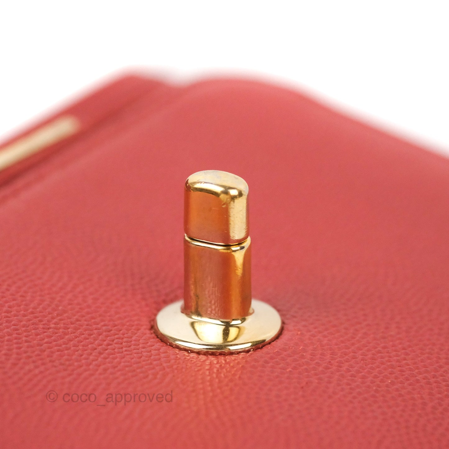 Chanel Quilted Small Business Affinity Flap Red Caviar Gold Hardware