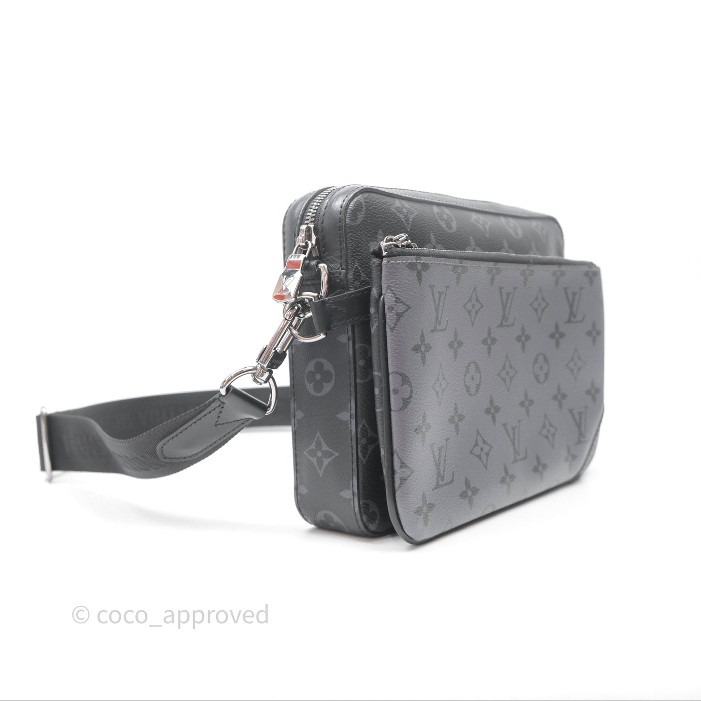 Louis Vuitton Trio Messenger Monogram Eclipse Canvas