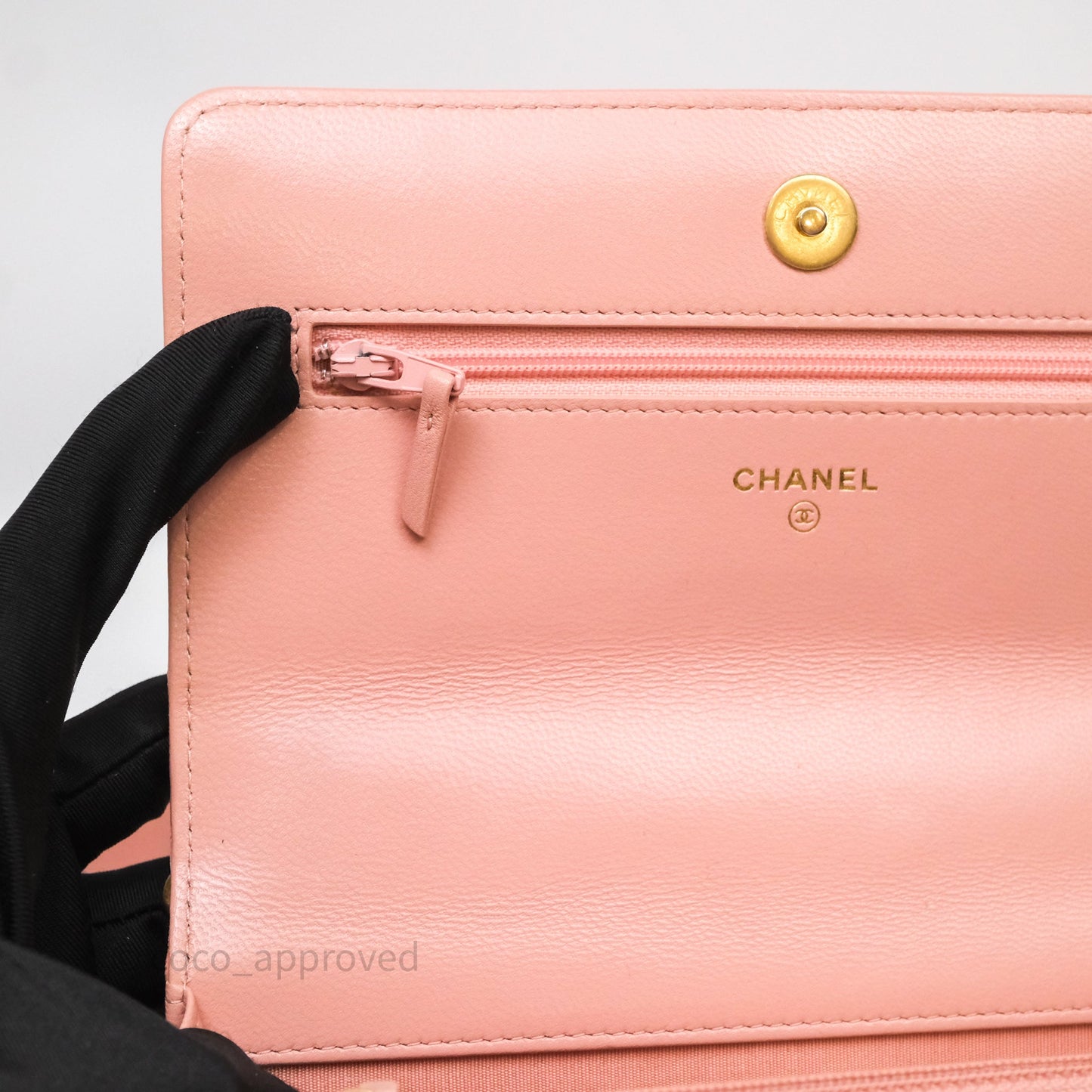 Chanel 19 Wallet on Chain WOC Light Pink Mixed Hardware