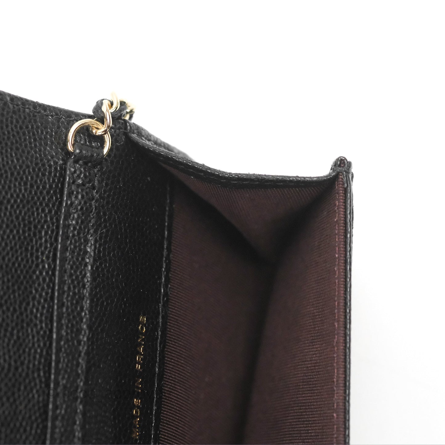 Chanel Card Holder Belt Bag Black Caviar Gold Hardware 21P