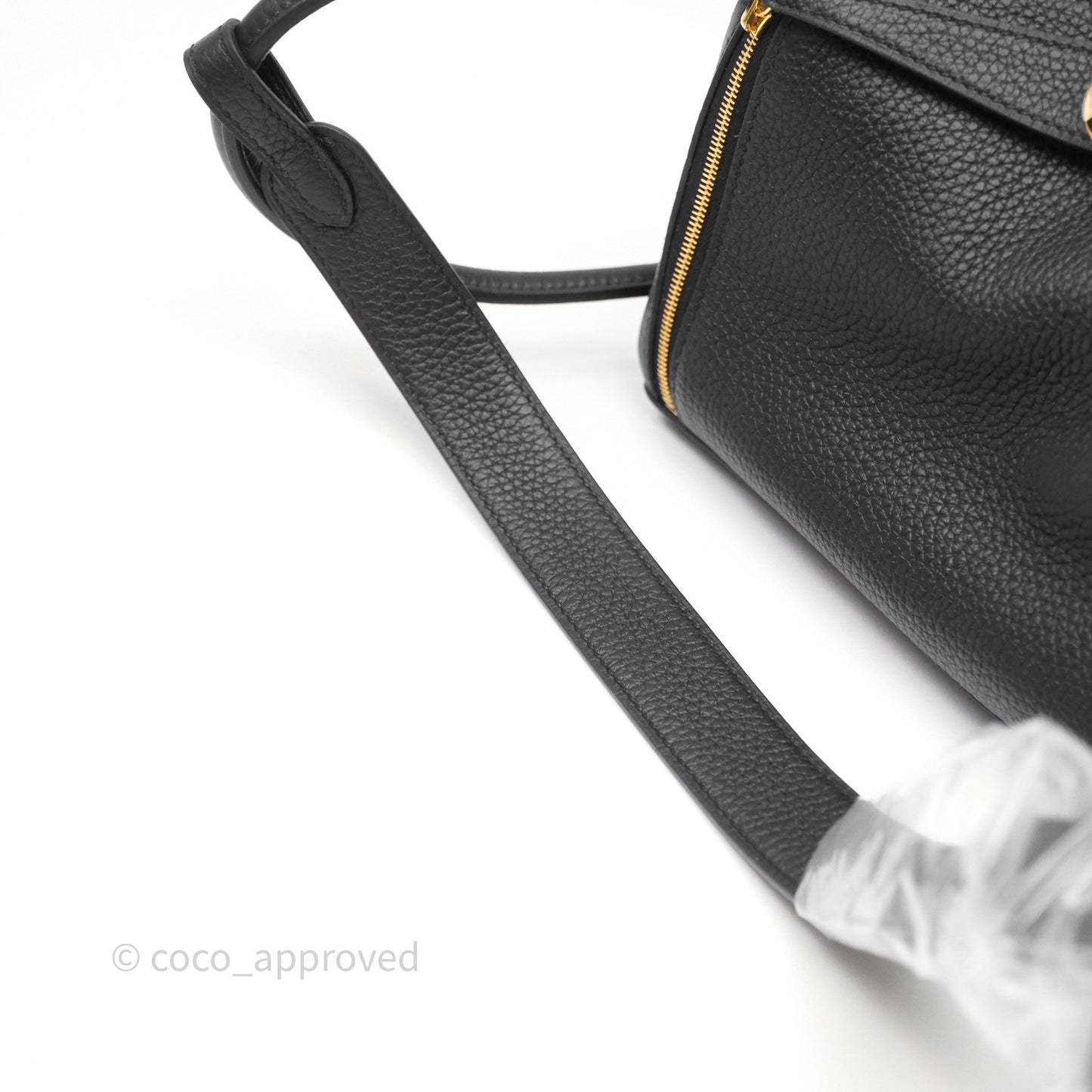 Hermès Lindy 26 Black Noir 89 Clemence Gold Hardware