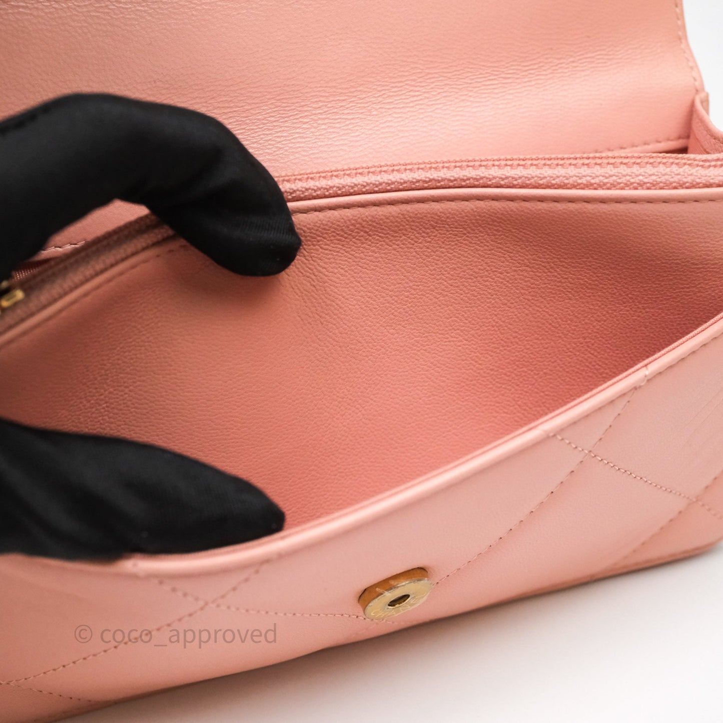 Chanel 19 Wallet on Chain WOC Light Pink Mixed Hardware