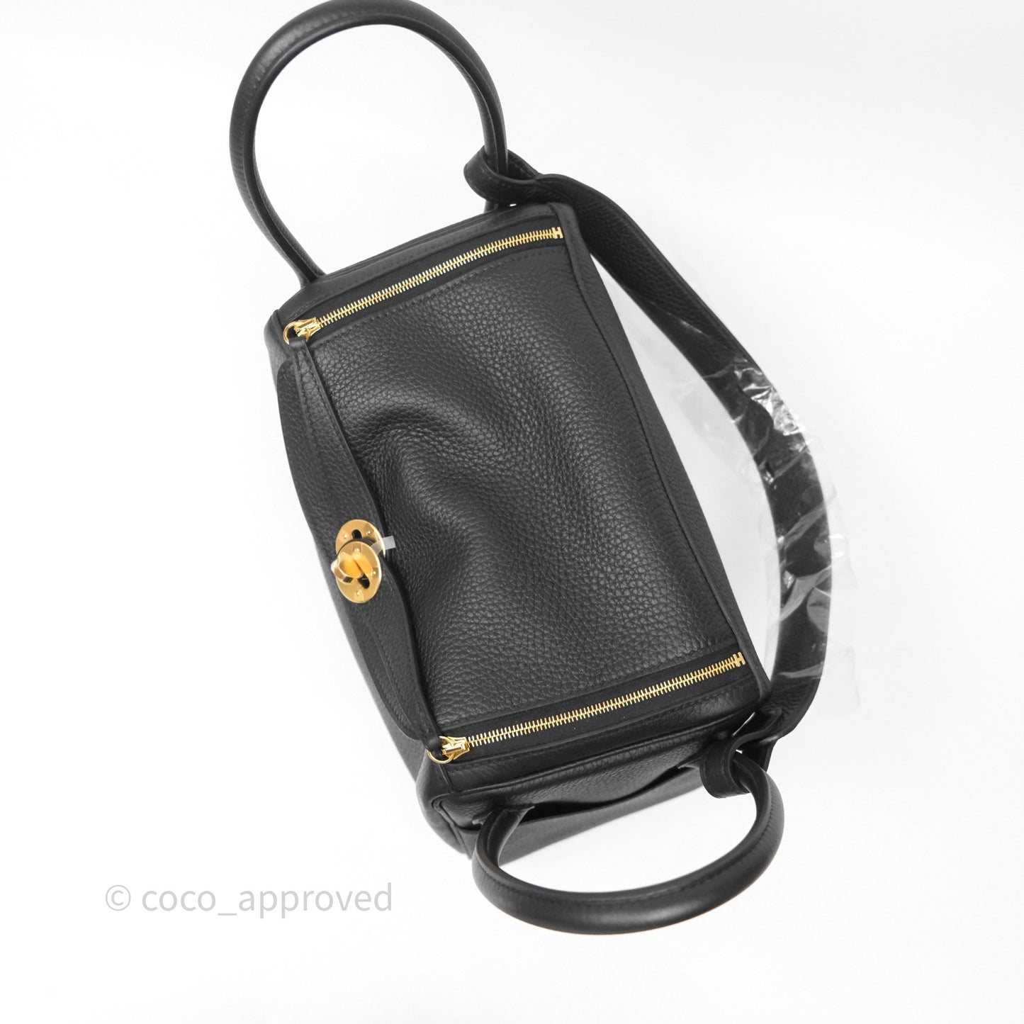 Hermès Lindy 26 Black Noir 89 Clemence Gold Hardware