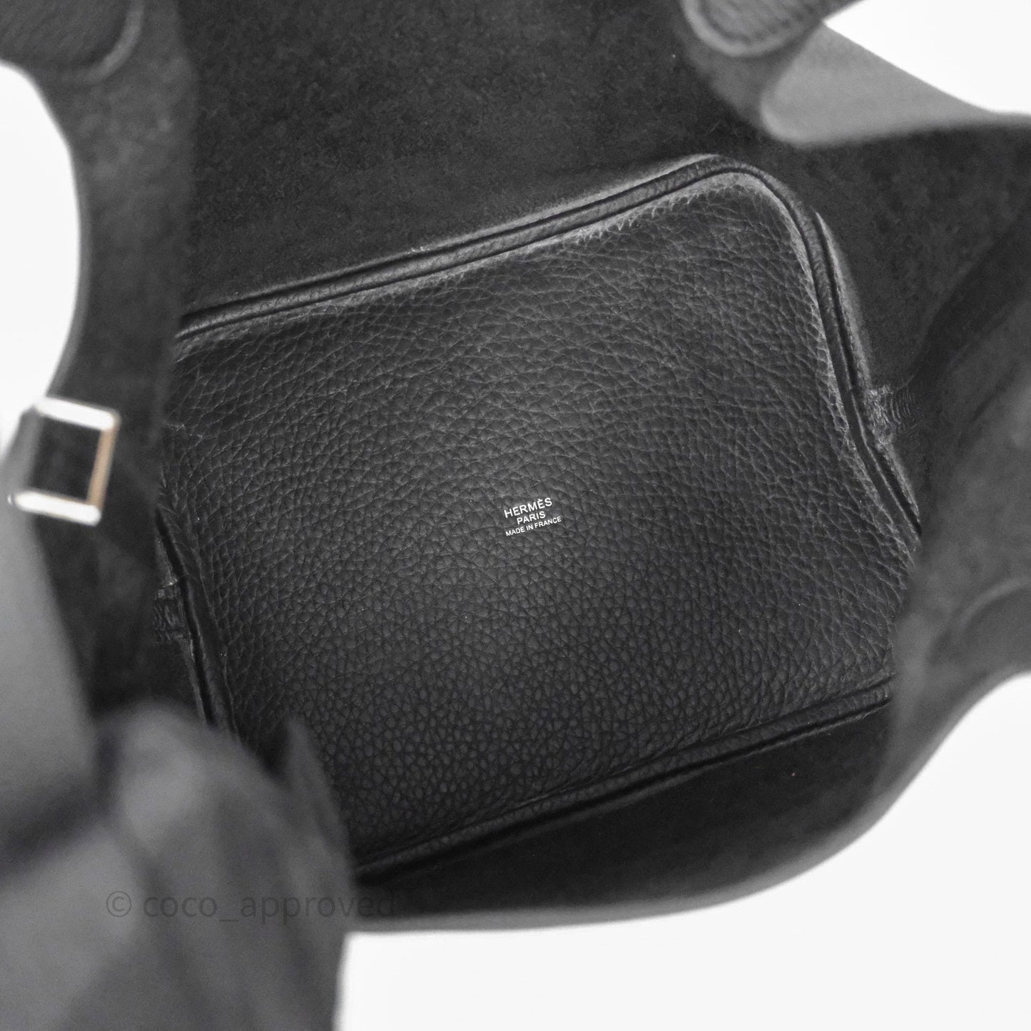 Hermès Picotin 22 Black Noir 89 Clemence Palladium Hardware