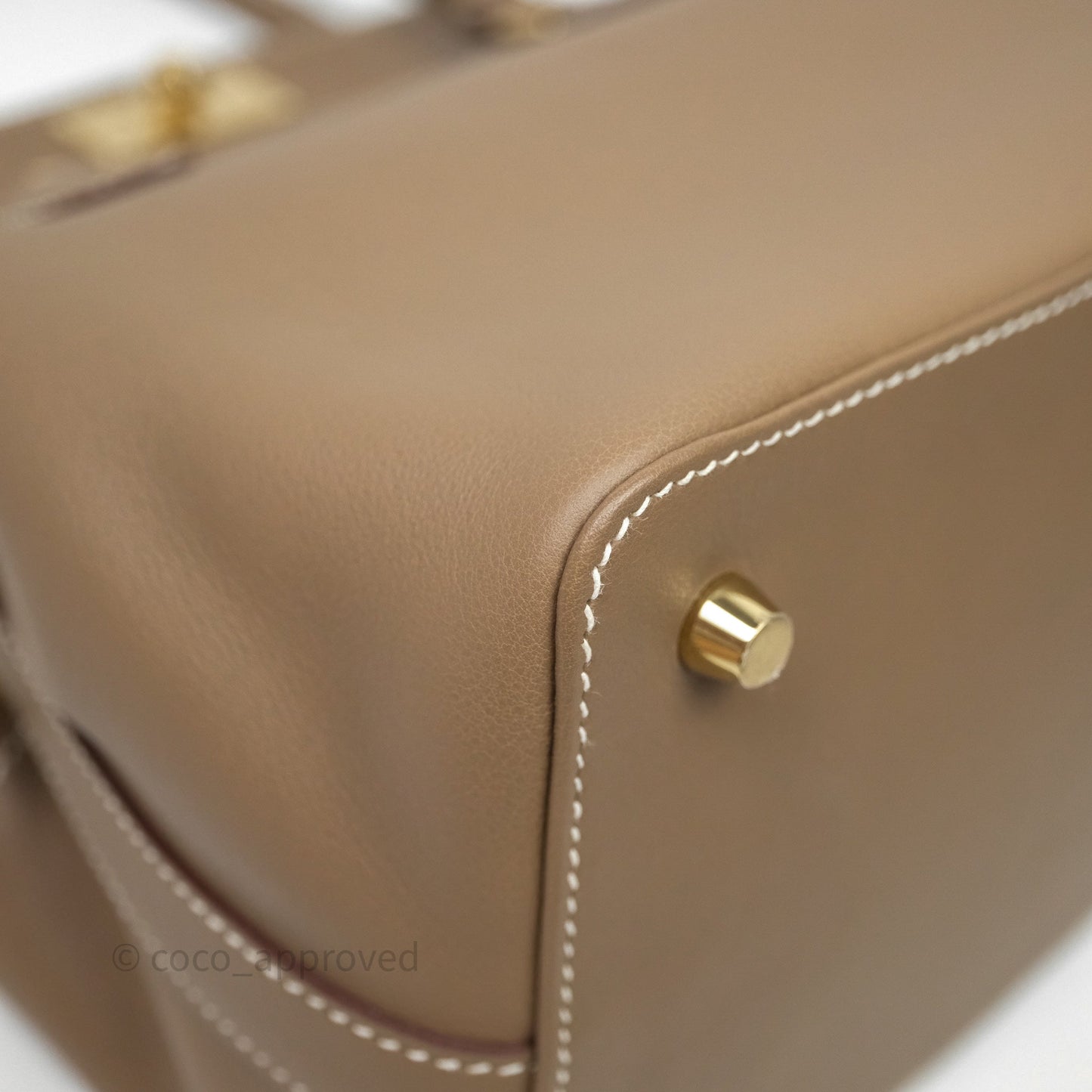 Hermès ToolBox 20 Etoupe 18 Swift Gold Hardware