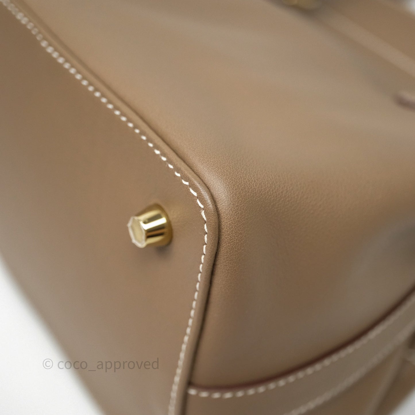 Hermès ToolBox 20 Etoupe 18 Swift Gold Hardware