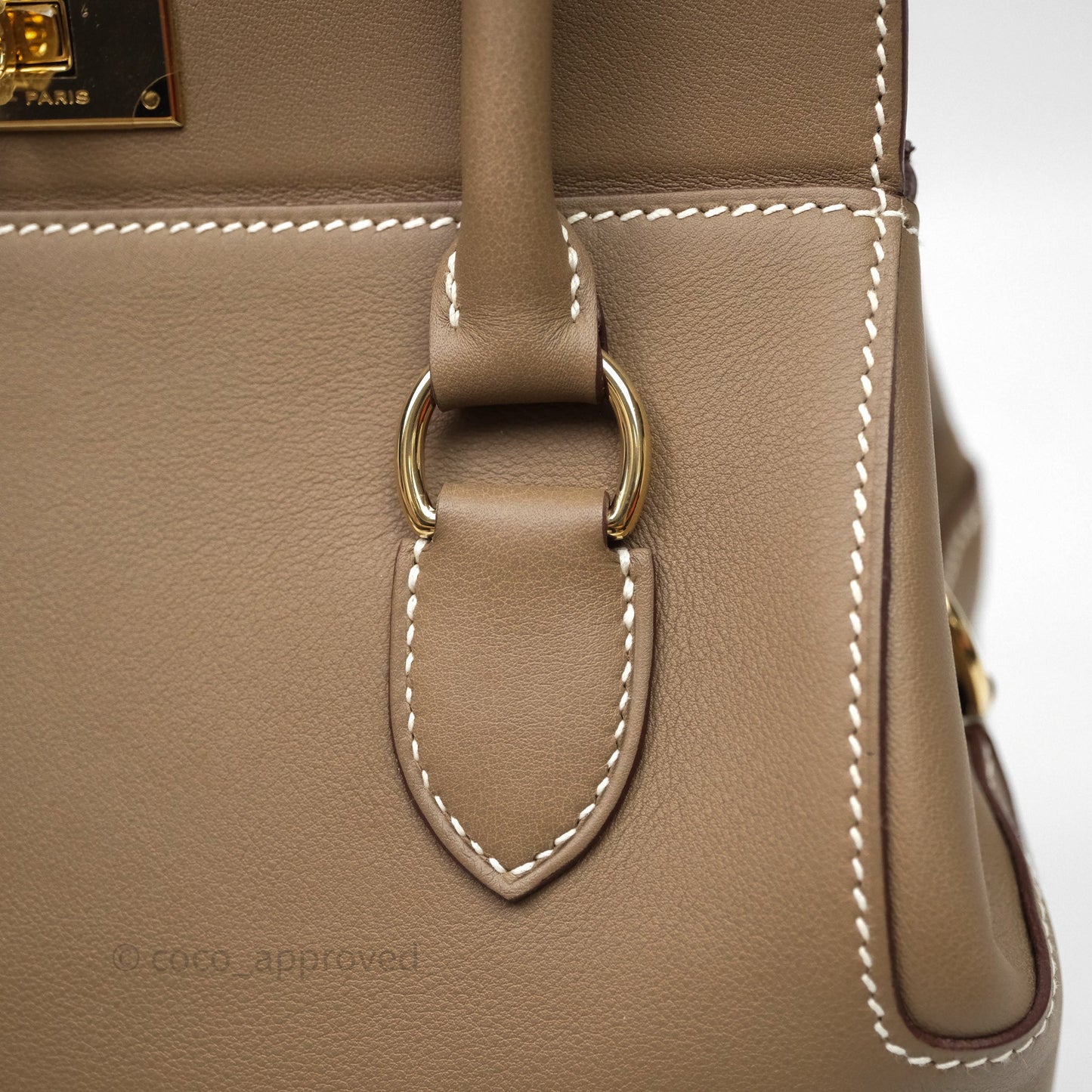 Hermès ToolBox 20 Etoupe 18 Swift Gold Hardware