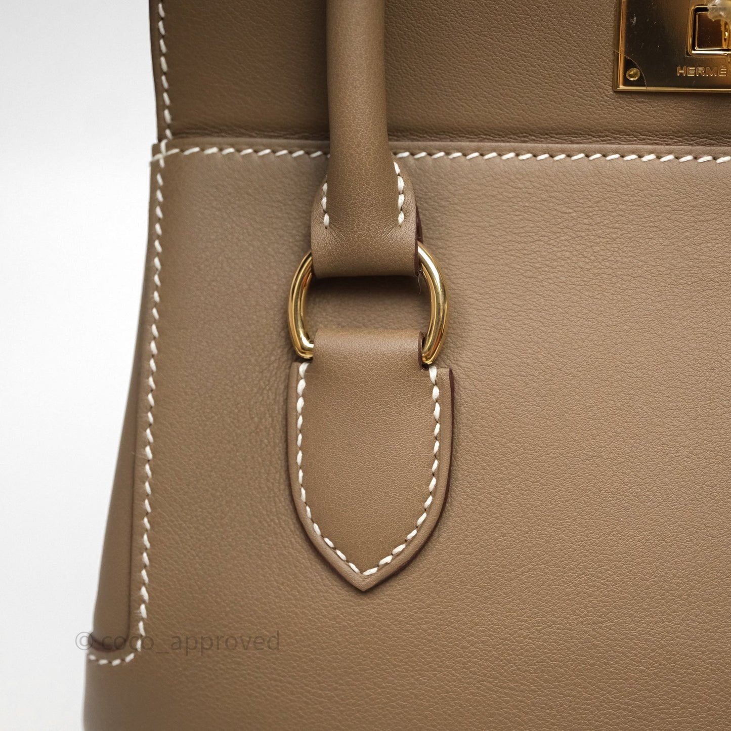 Hermès ToolBox 20 Etoupe 18 Swift Gold Hardware