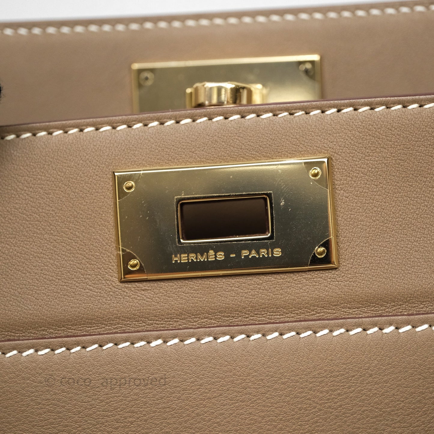 Hermès ToolBox 20 Etoupe 18 Swift Gold Hardware