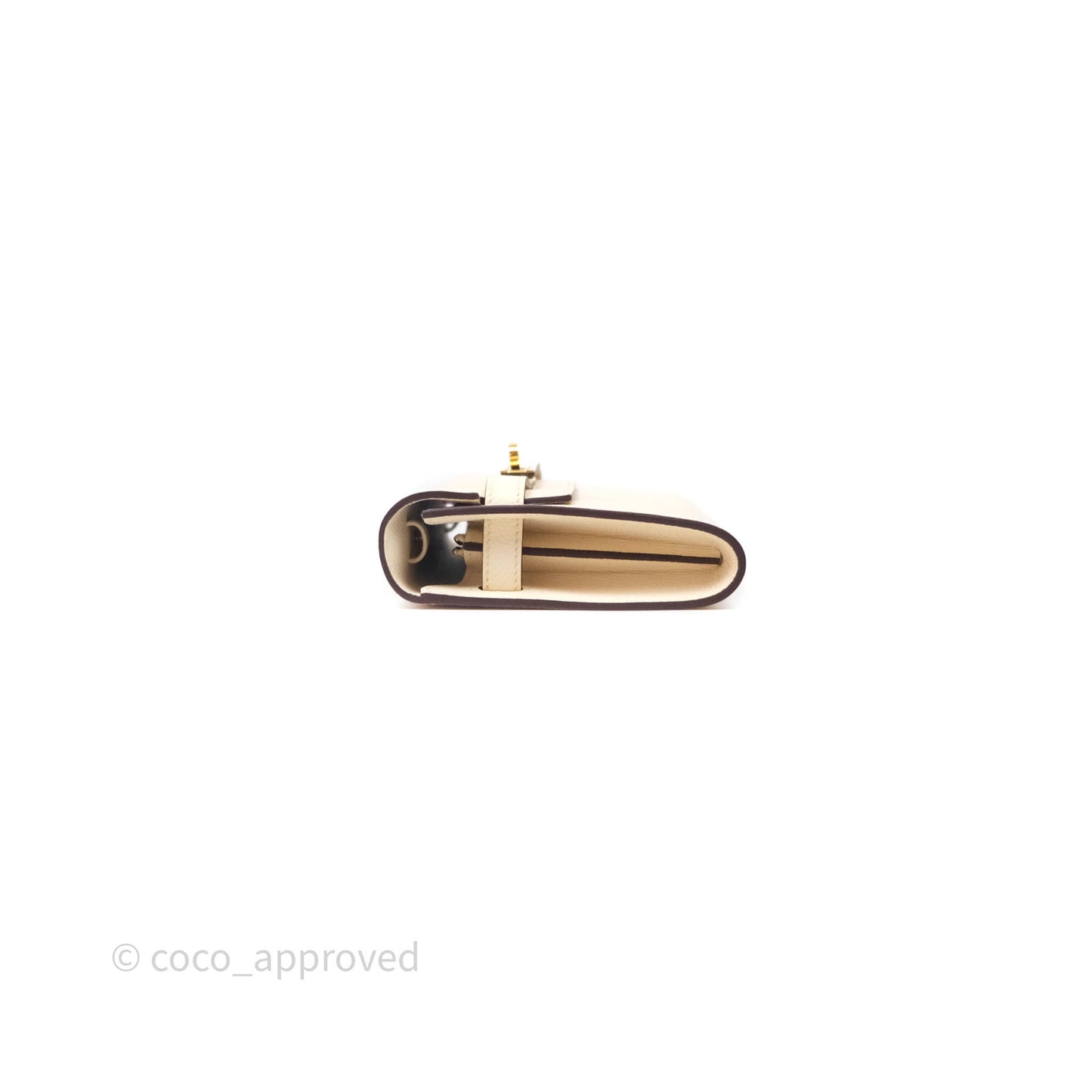 Hermès Kelly To Go Wallet Nata Epsom Gold Hardware